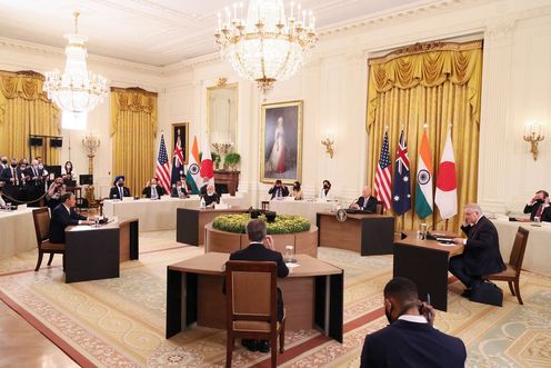 Photograph of the Japan-Australia-India-U.S. summit meeting (5)