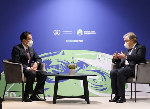 Photograph of the meeting with U.N. Secretary-General Guterres