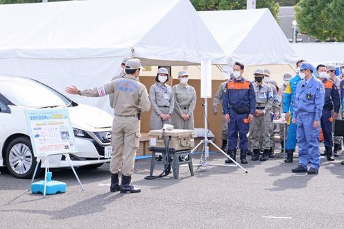Photograph of the joint disaster management drills by nine local governments in the Kanto region (2) 