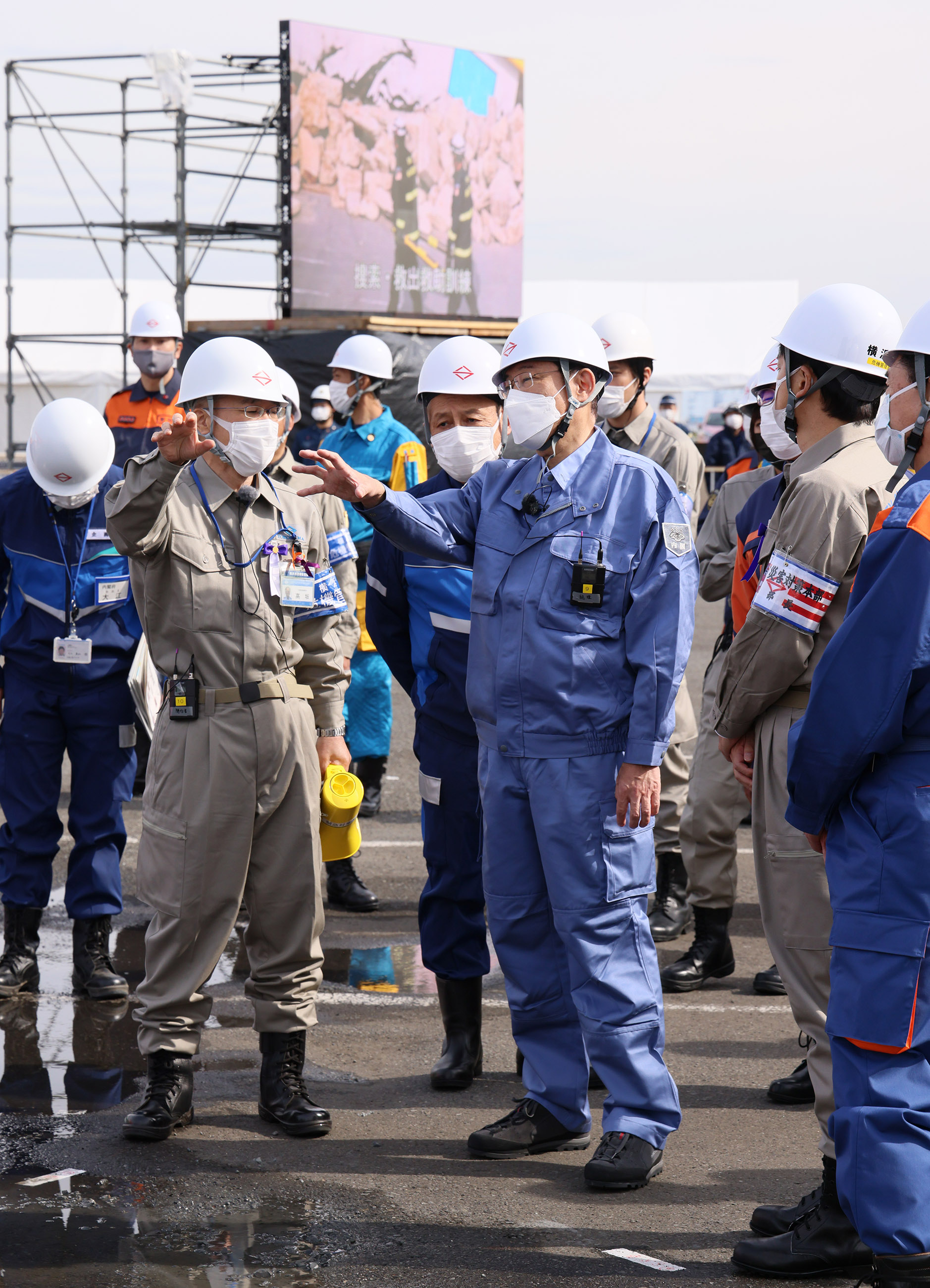 Photograph of the joint disaster management drills by nine local governments in the Kanto region (7) 
