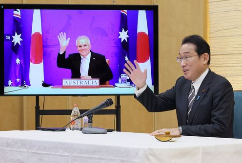 Photograph of the Prime Minister offering greetings