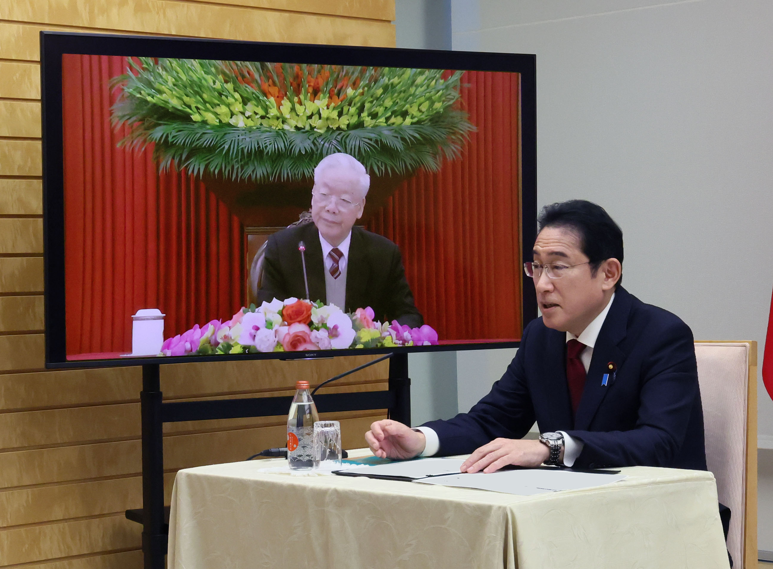 Video Conference Meeting with General Secretary Nguyen Phu Trong of Vietnam