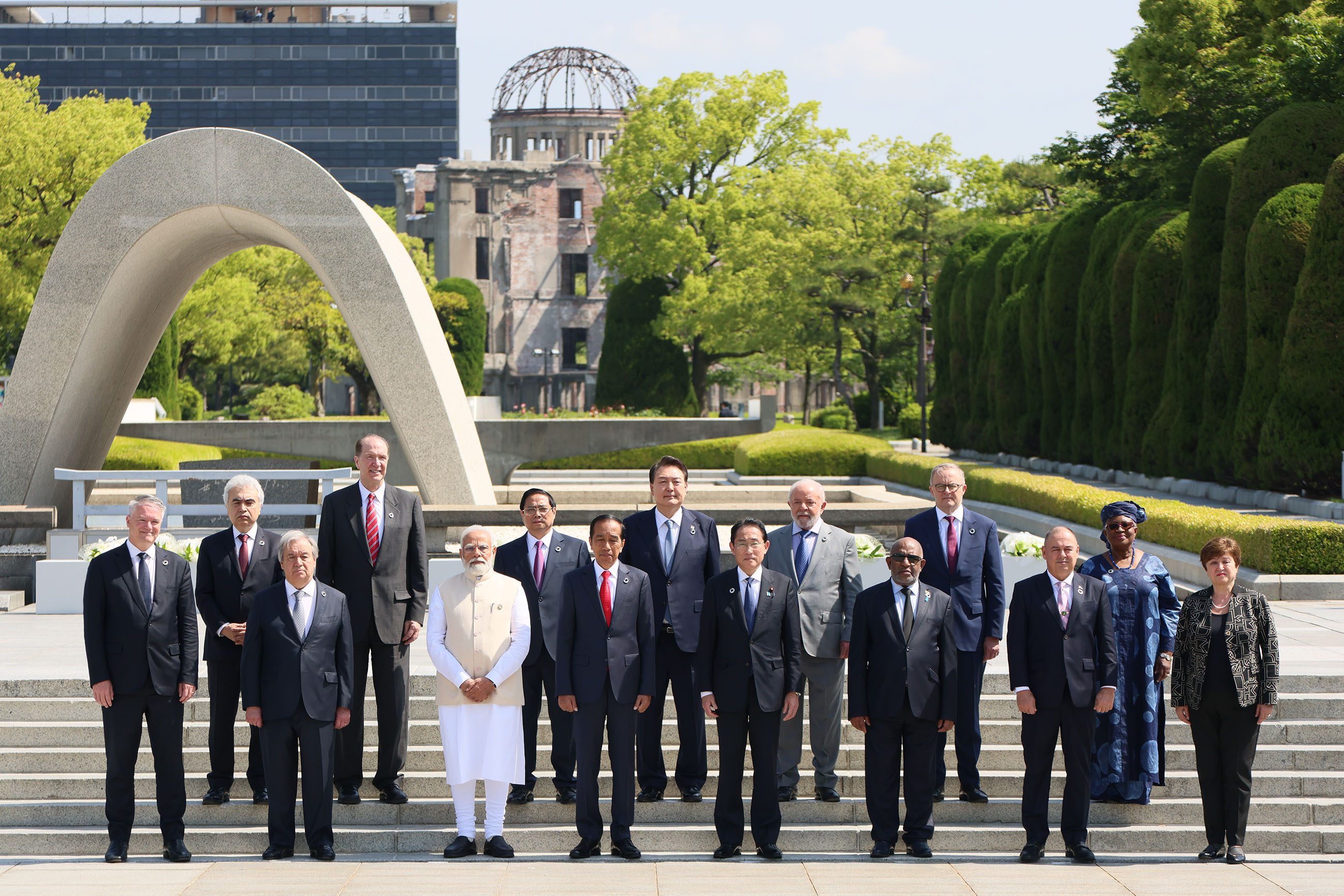 G7 Hiroshima Summit (Third Day): Events with the Invited Countries and Others at the Hiroshima Peace Memorial Park