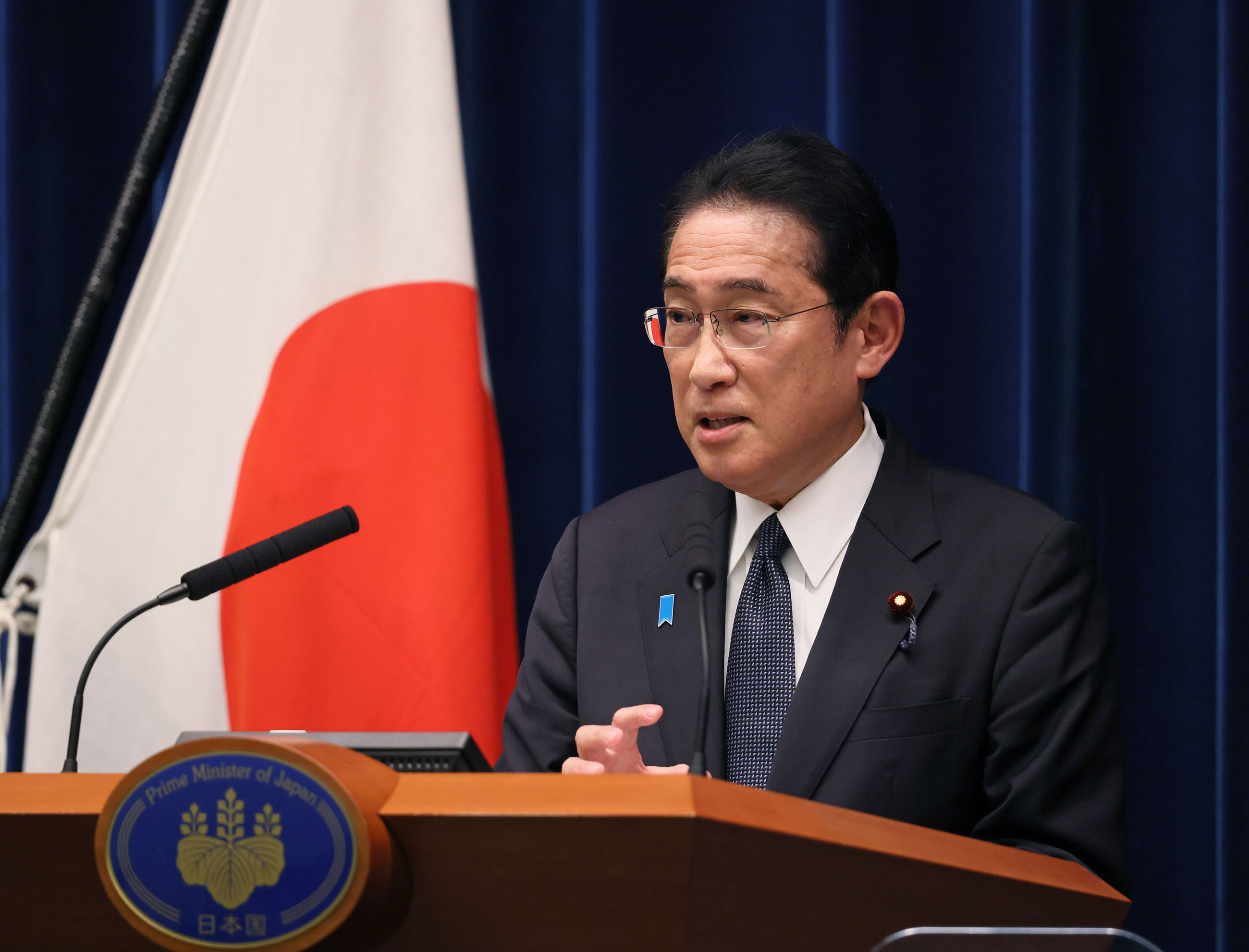 Prime Minister Kishida answering questions from the journalists (3)
