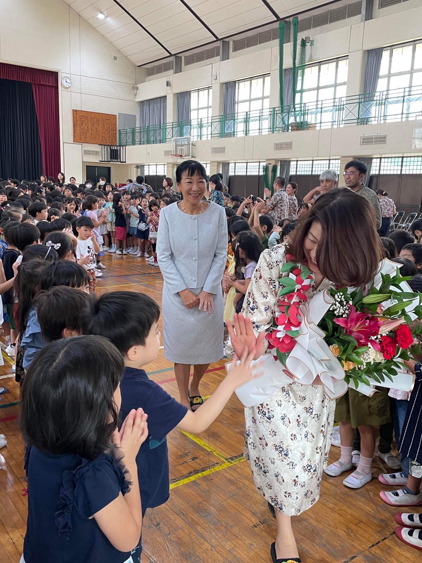 Mrs. Kishida visiting the Jakarta Japanese School (1)