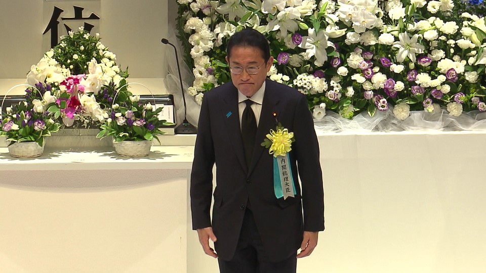Prime Minister Kishida attending the memorial service (2)