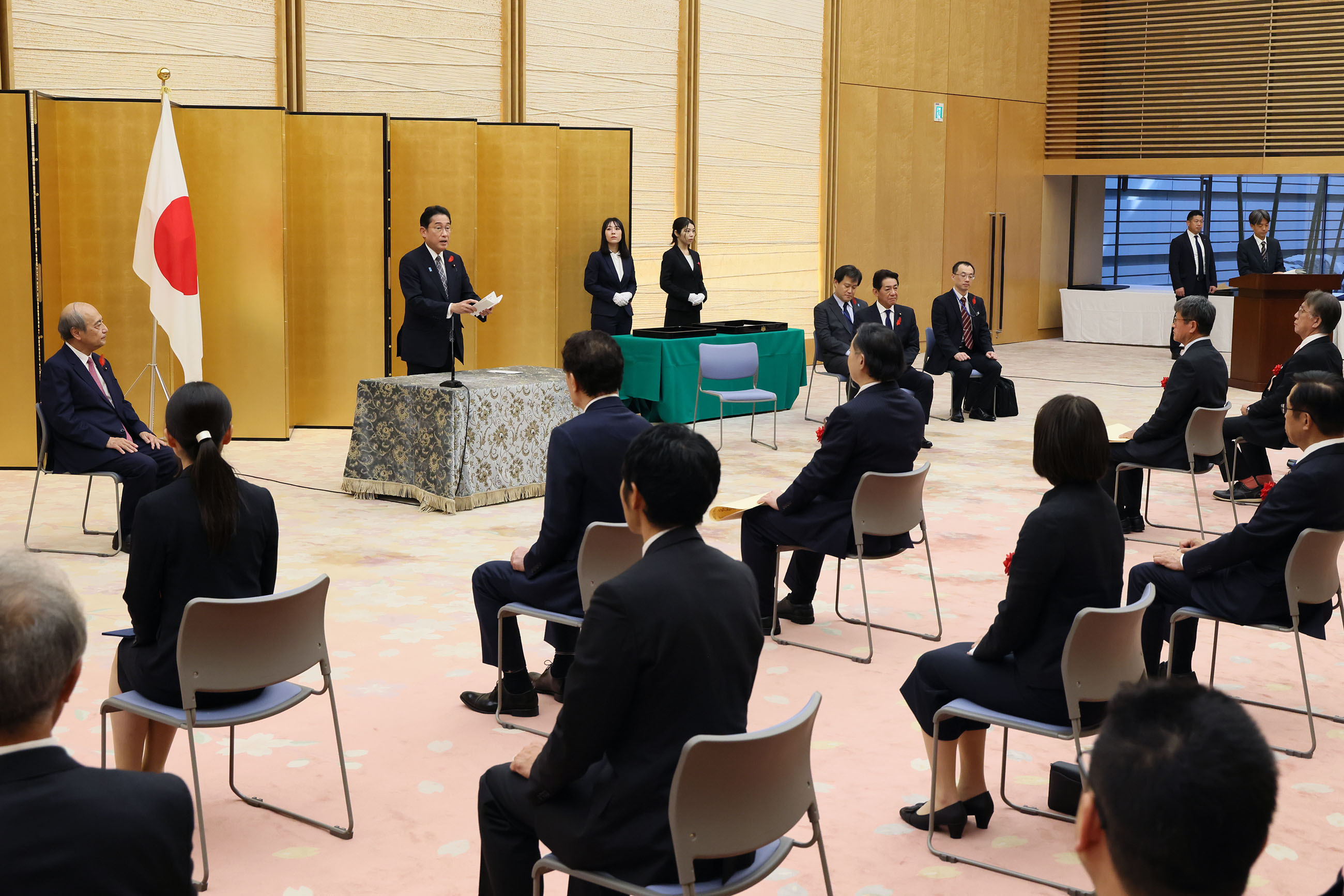 Prime Minister Kishida delivering an address (1)