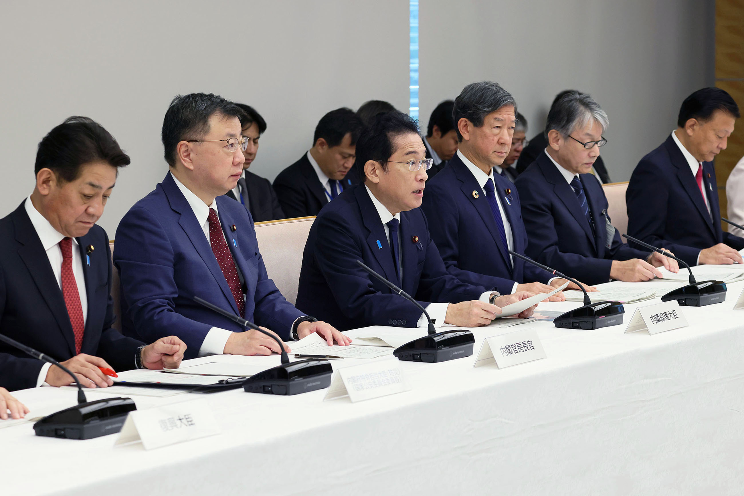 Prime Minister Kishida making a statement (3)
