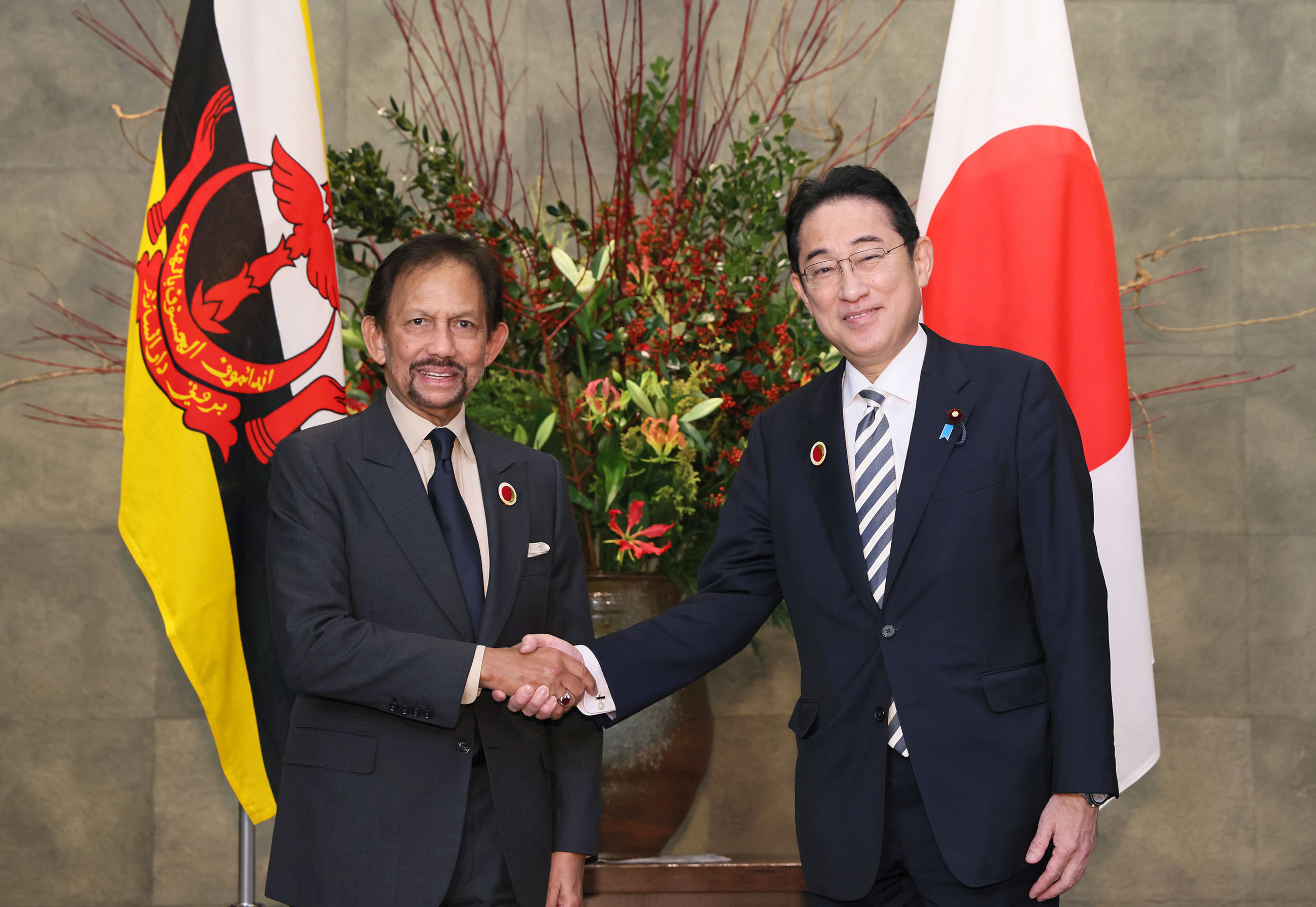 Japan-Brunei Summit meeting (working lunch) (2)