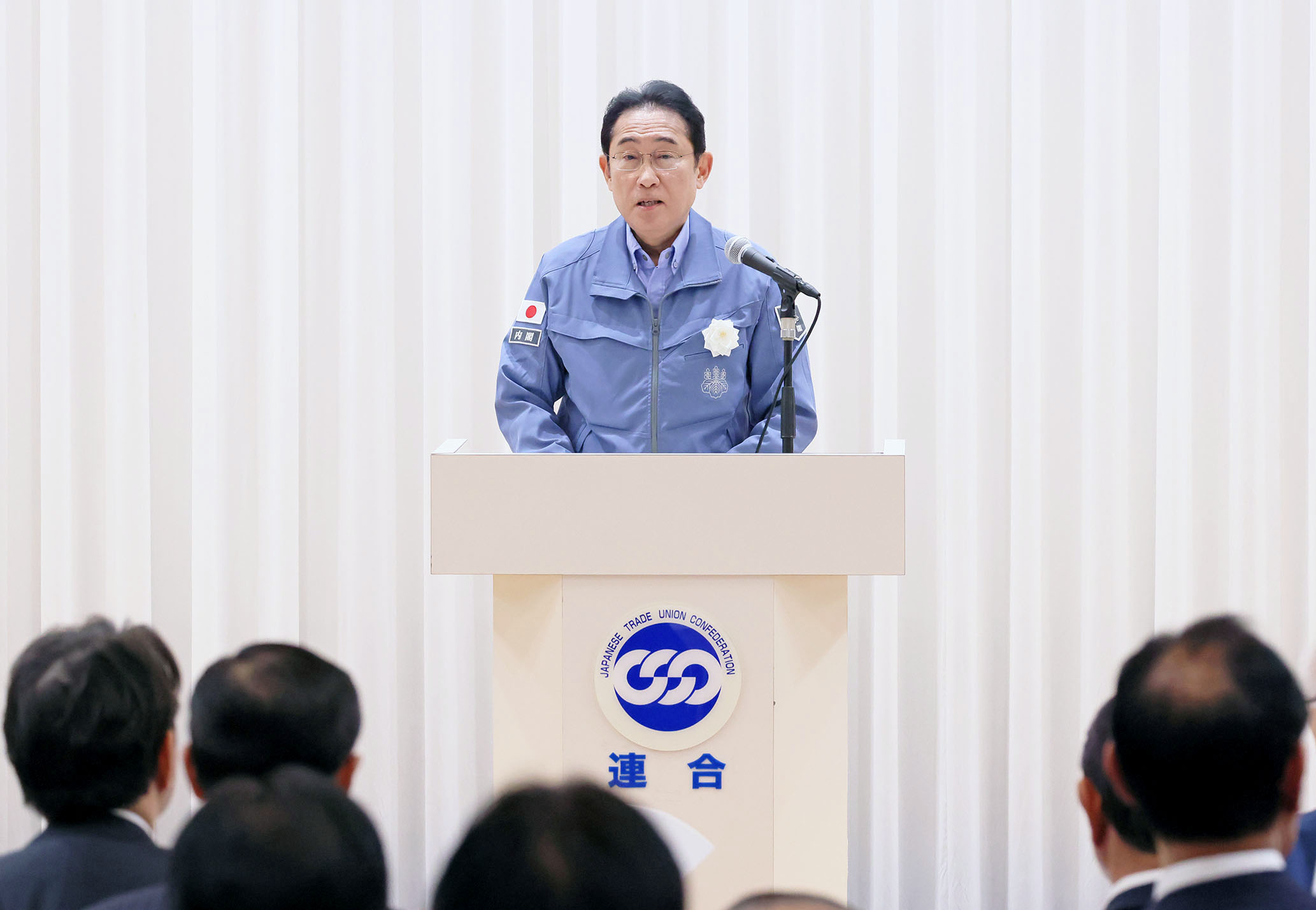 Prime Minister Kishida delivering an address (5)