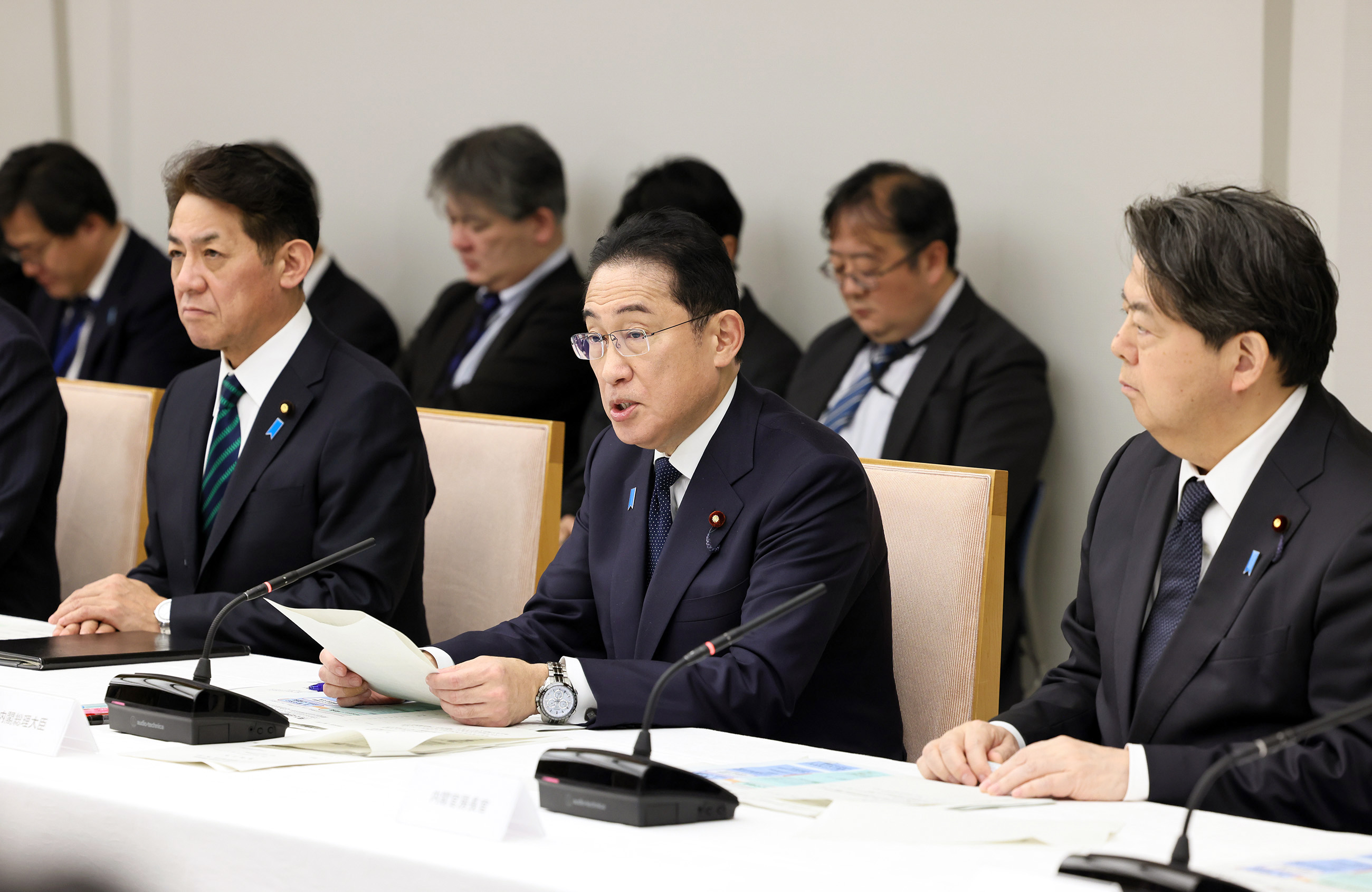 Prime Minister Kishida making a remark (1)
