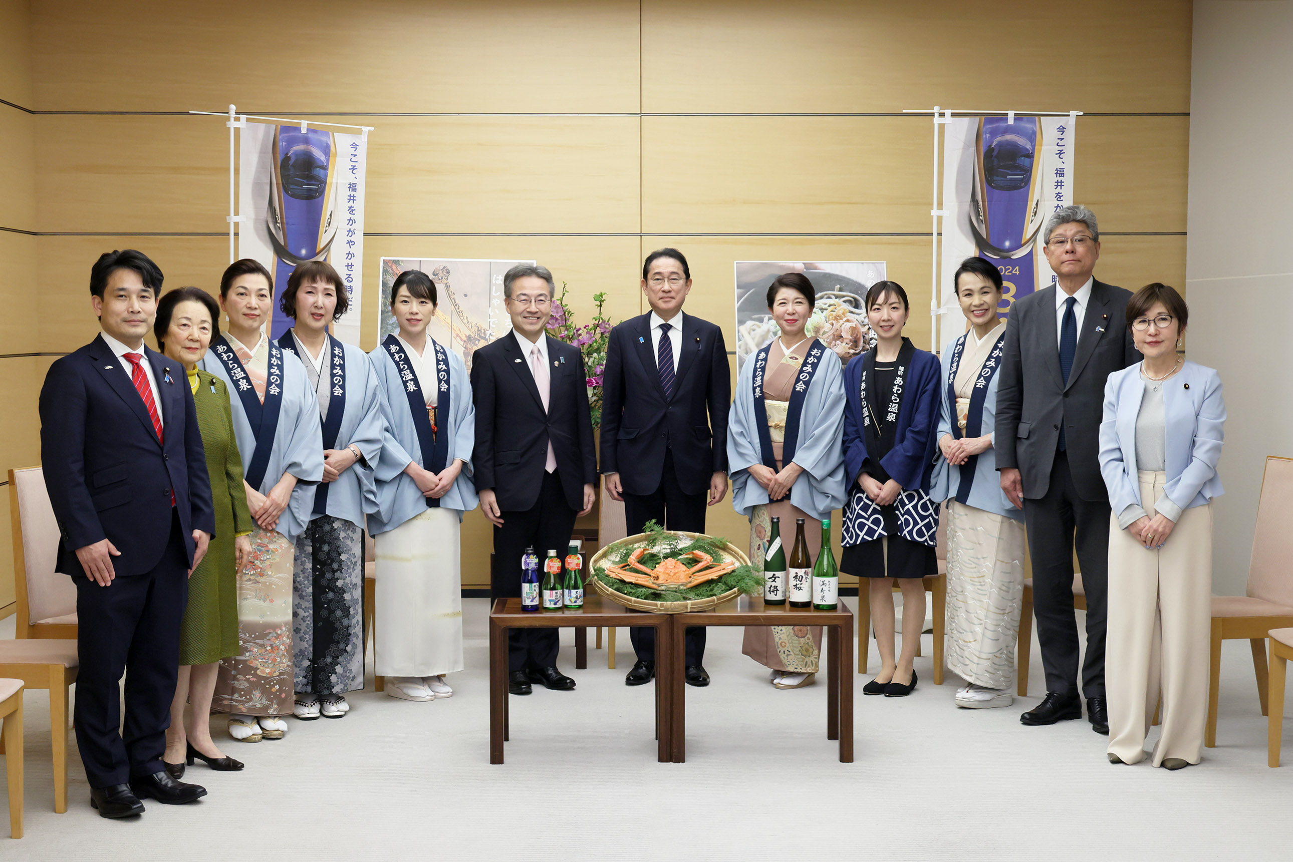 Courtesy Call from the Governor of Fukui Prefecture and Others