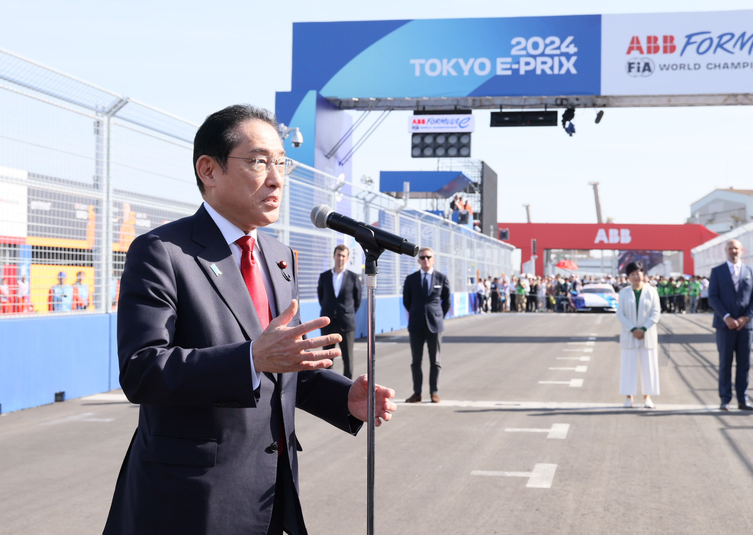 Prime Minister Kishida attending the opening ceremony (4)