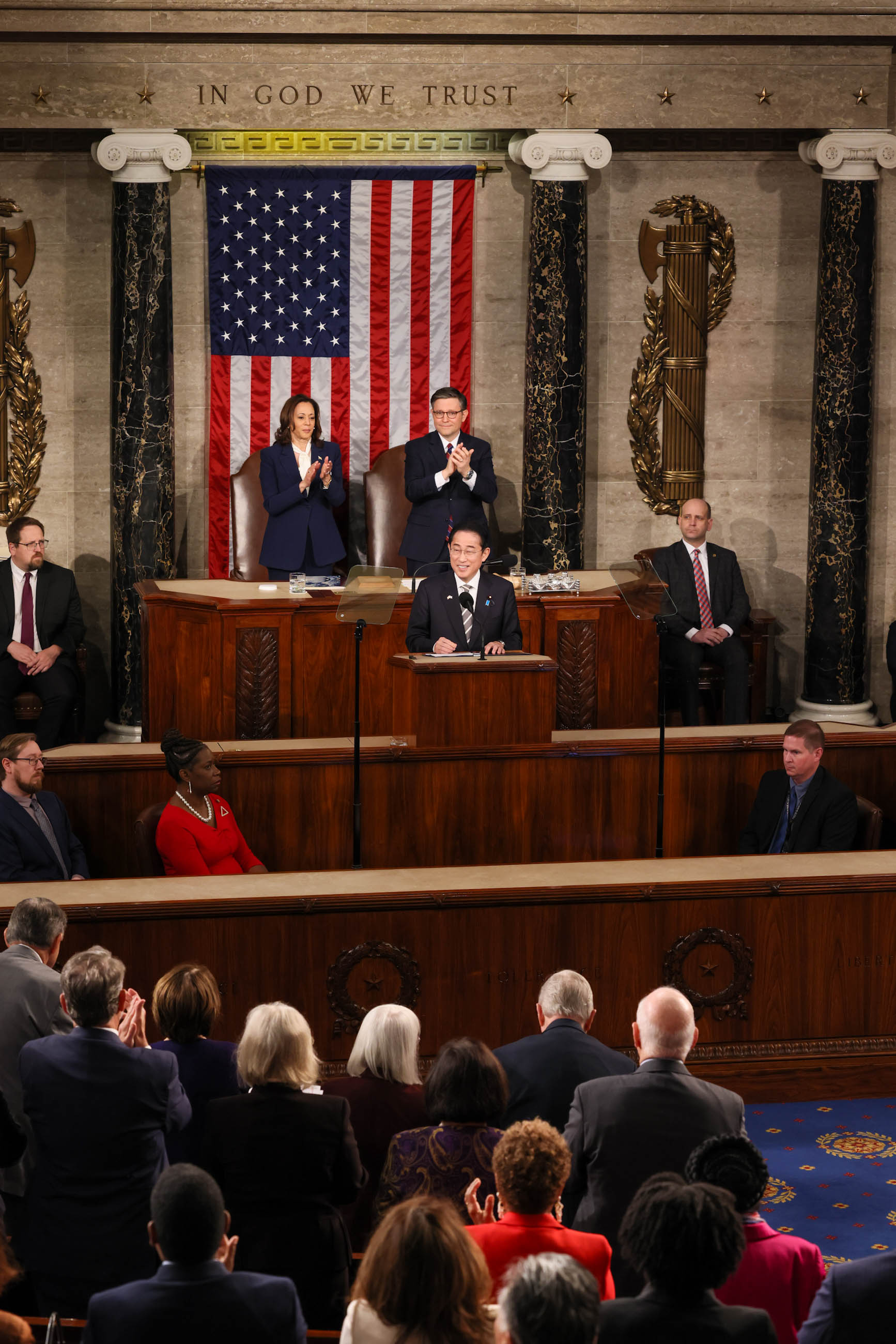 Prime Minister Kishida delivering an address at a Joint Meeting of the United States Congress (7)