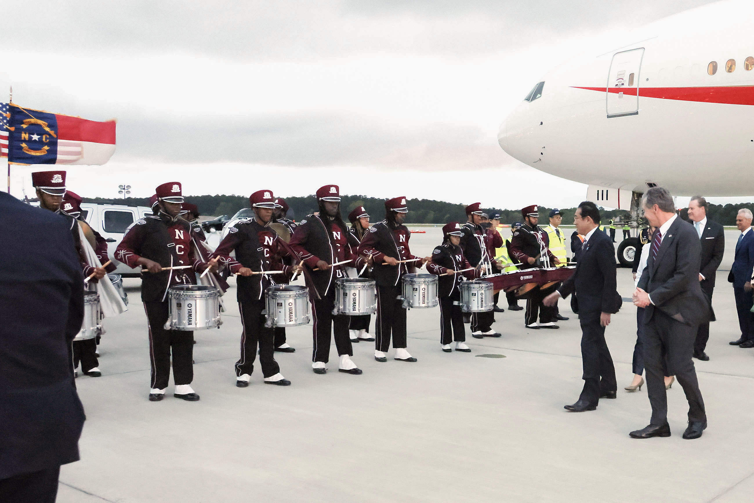 Prime Minister Kishida arriving in the State of North Carolina (3)