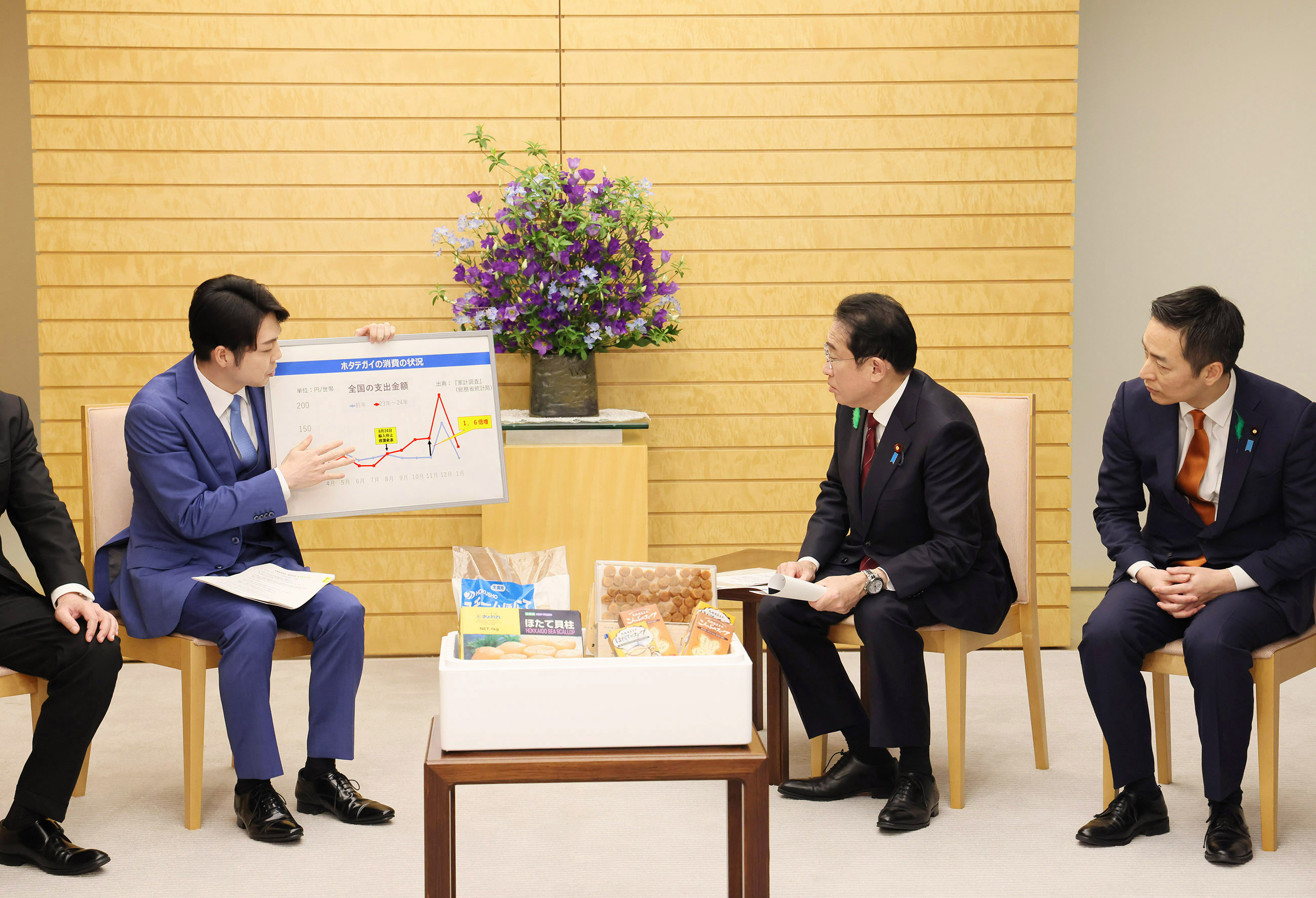 Prime Minister Kishida receiving the requests (5)