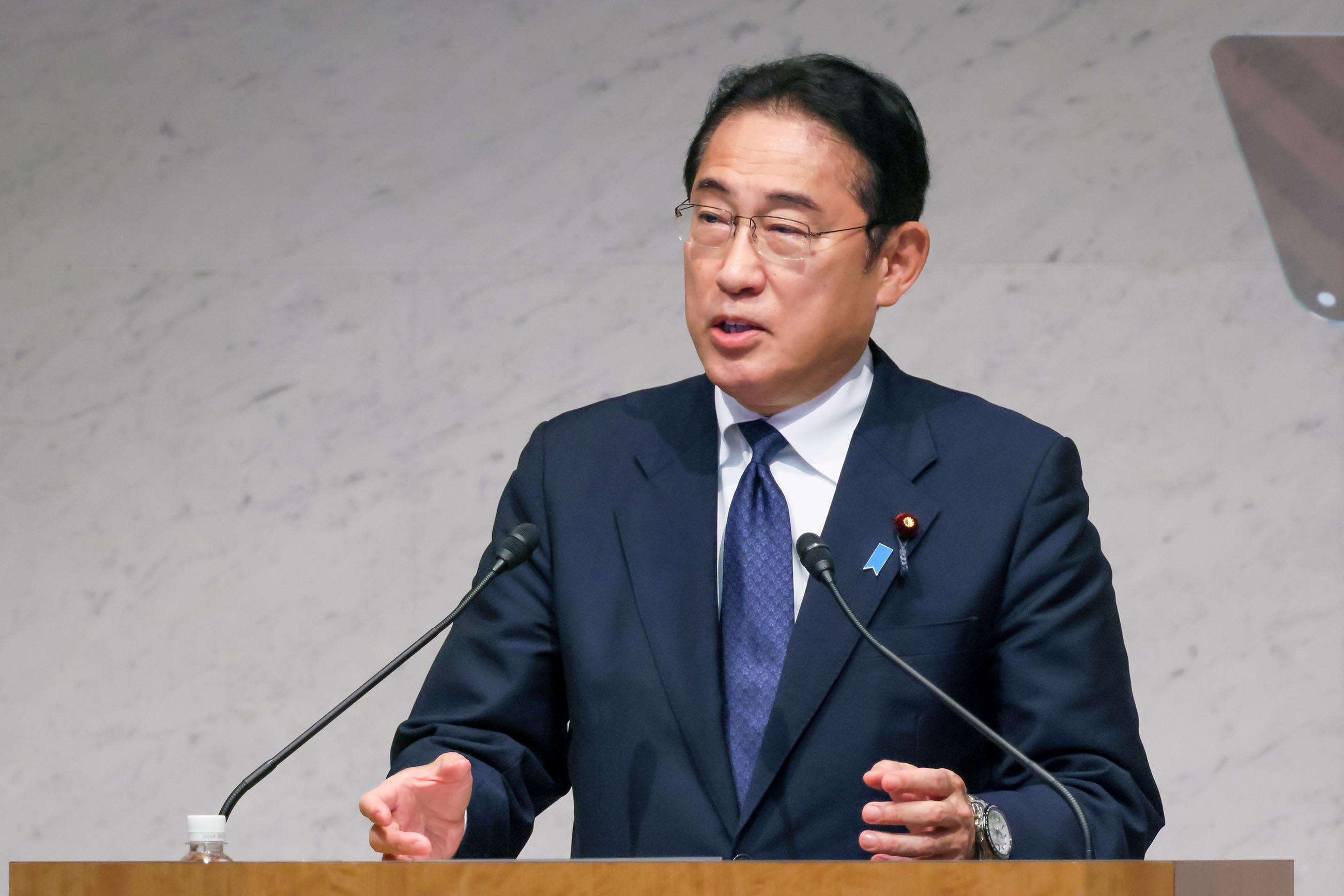 Prime Minister Kishida making remarks (4) 