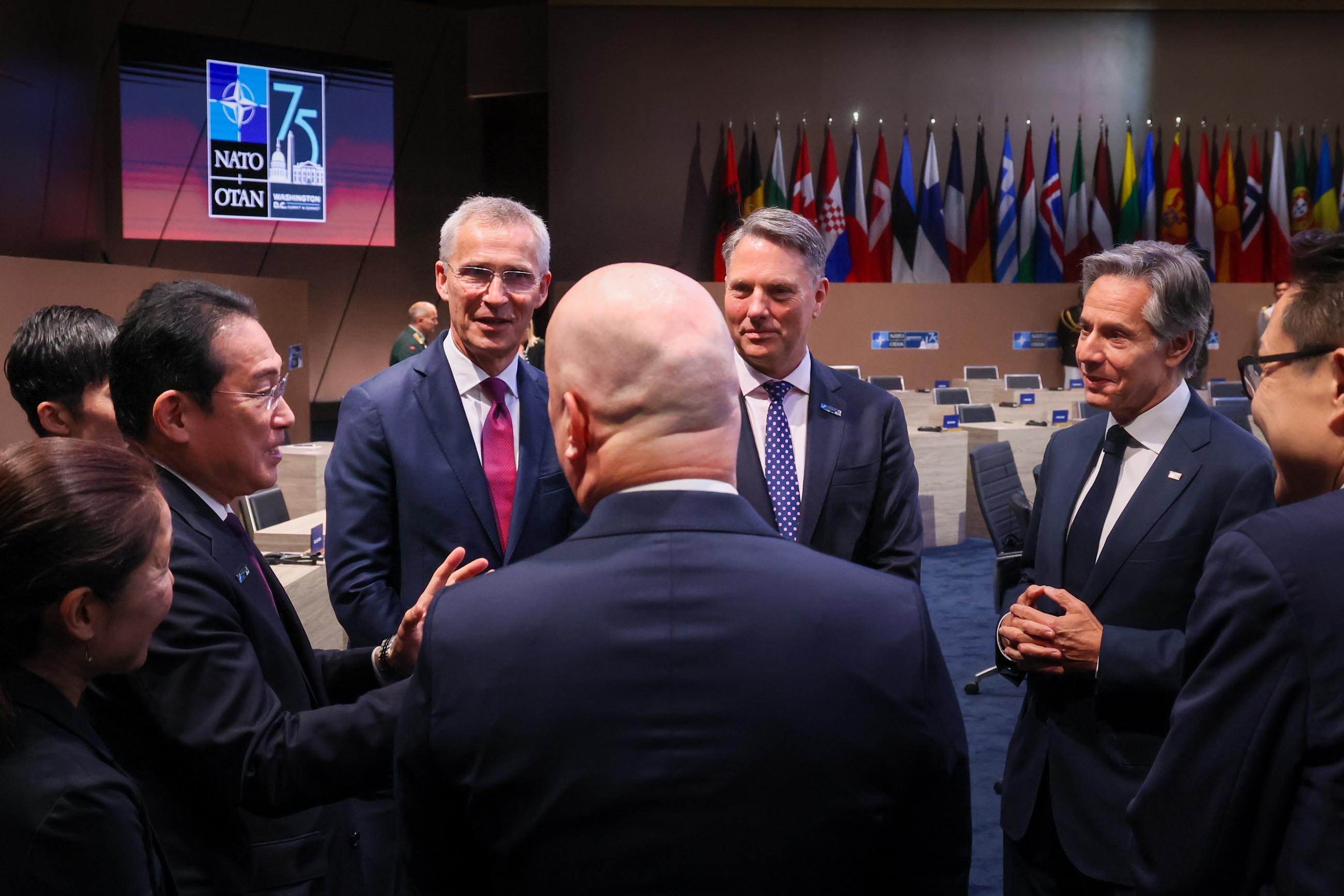 Informal Talks among Japan-Australia-New Zealand-ROK (IP4) Leaders and US President Biden (1)