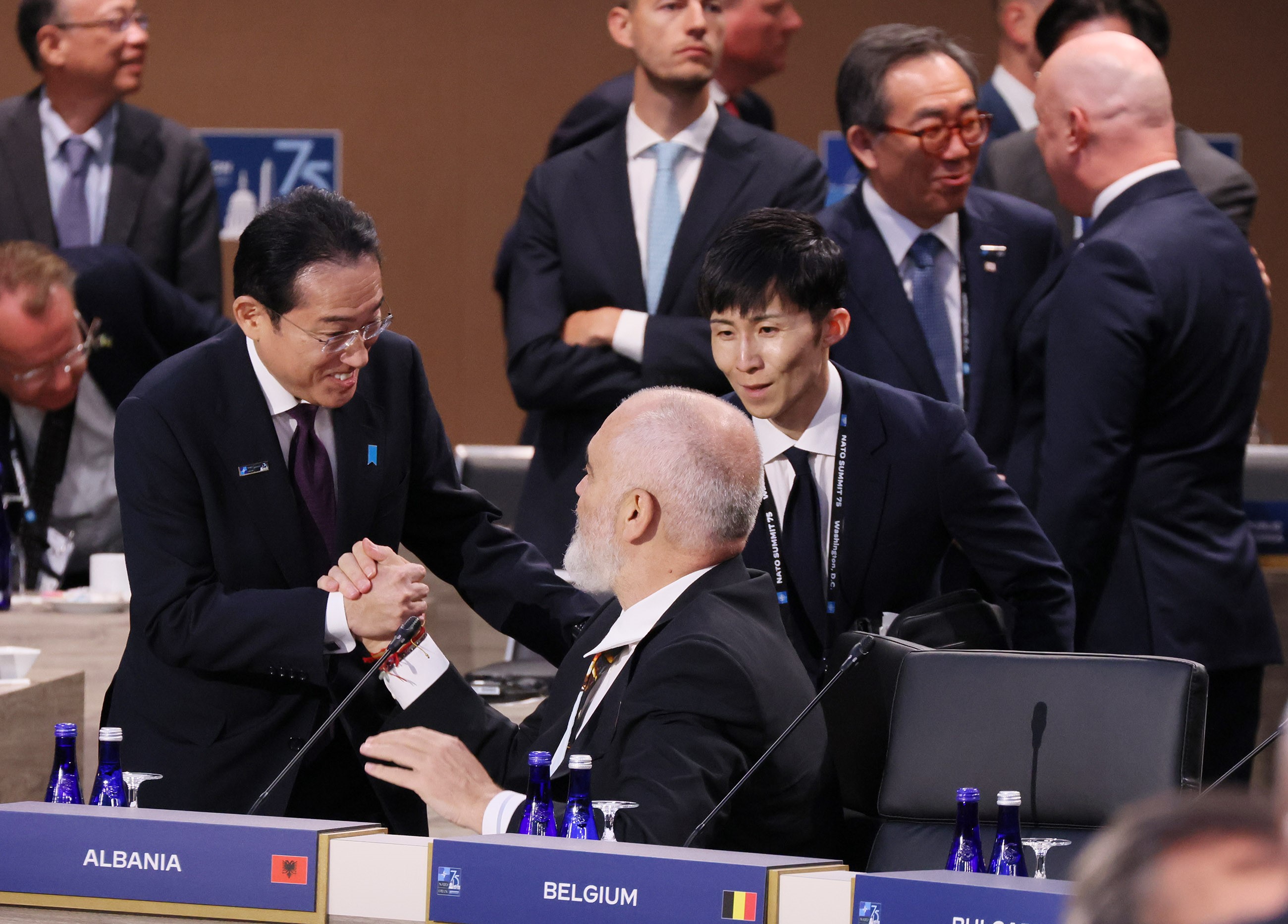 Prime Minister Kishida attending the Partners Session of the NATO Summit (1)