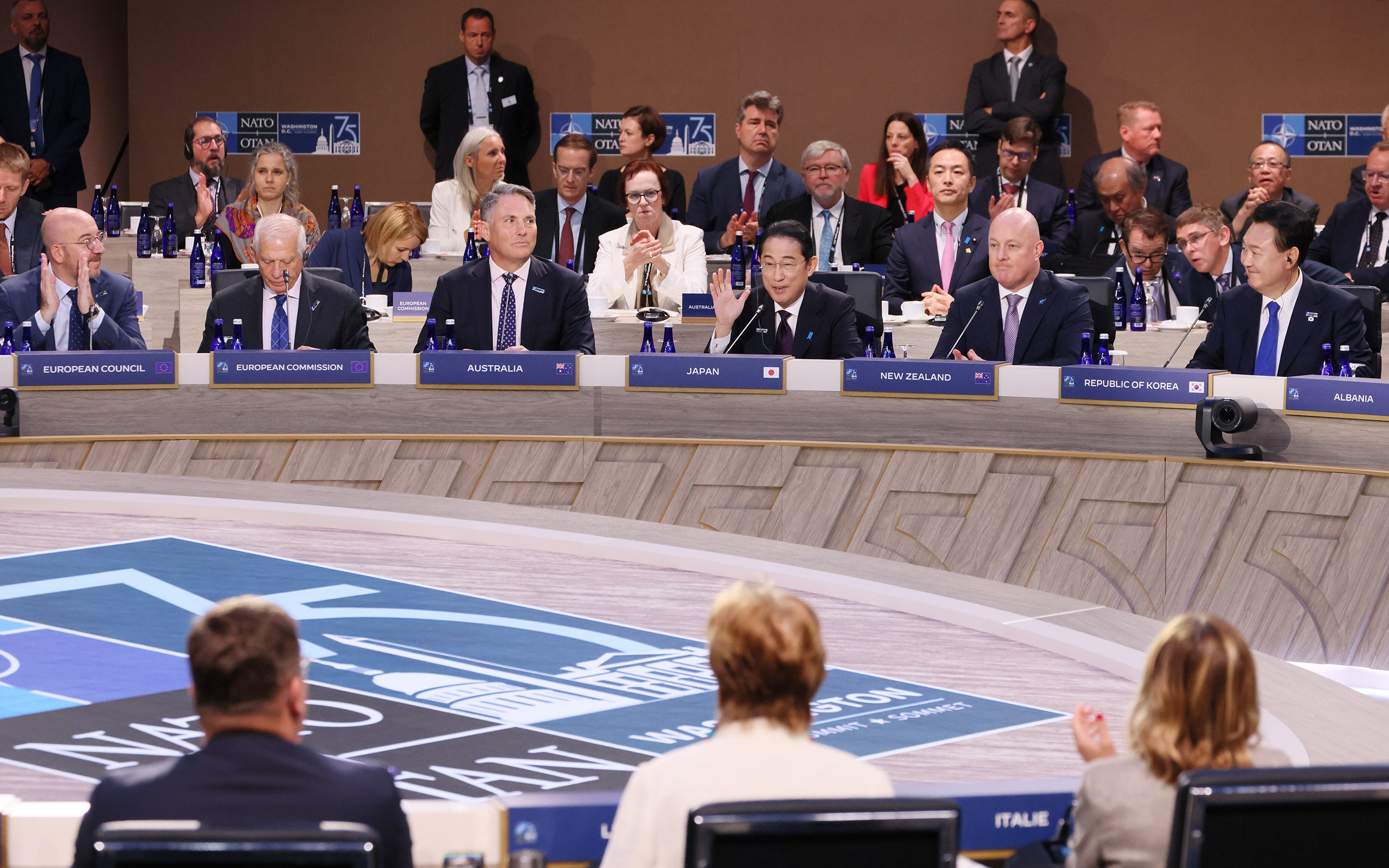 Prime Minister Kishida attending the Partners Session of the NATO Summit (3)