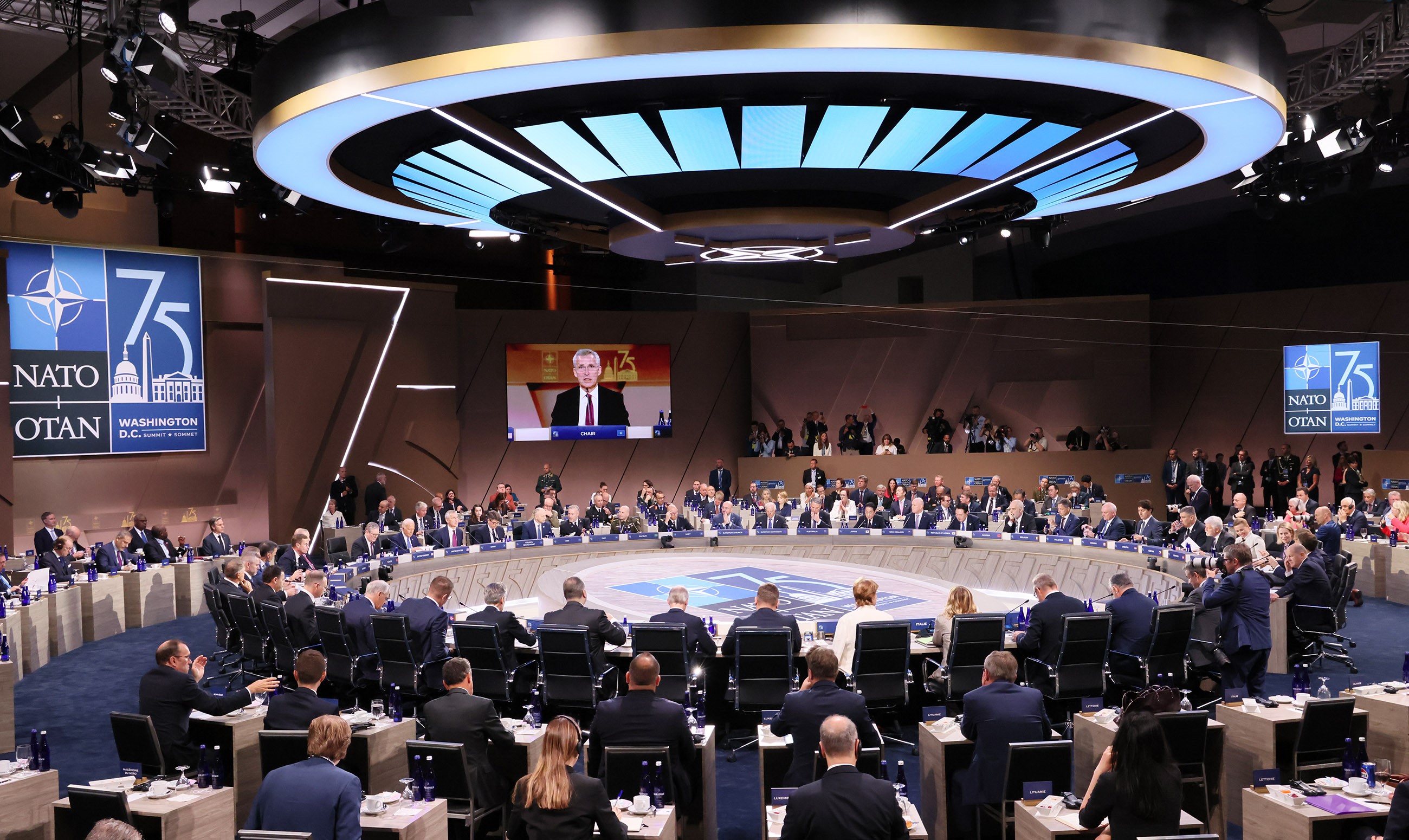 Prime Minister Kishida attending the Partners Session of the NATO Summit (4)