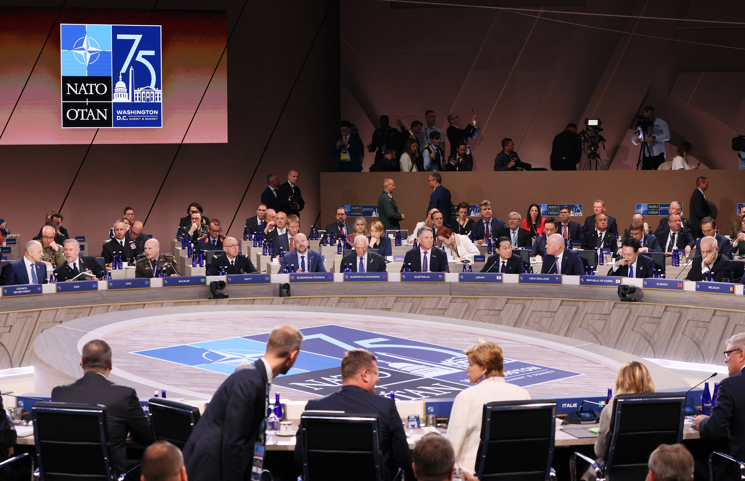 Prime Minister Kishida attending the Partners Session of the NATO Summit (4)