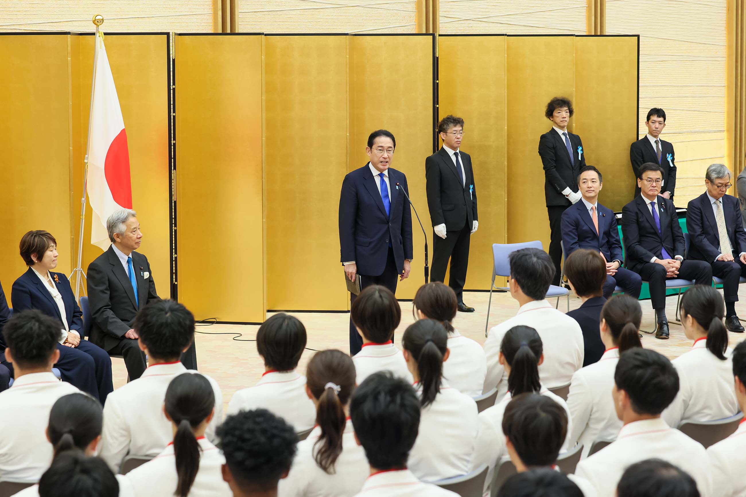 Presentation of the Prime Minister’s Certificate of Appreciation for the Japanese Delegation of the Paris Olympic and Paralympic Games 2024