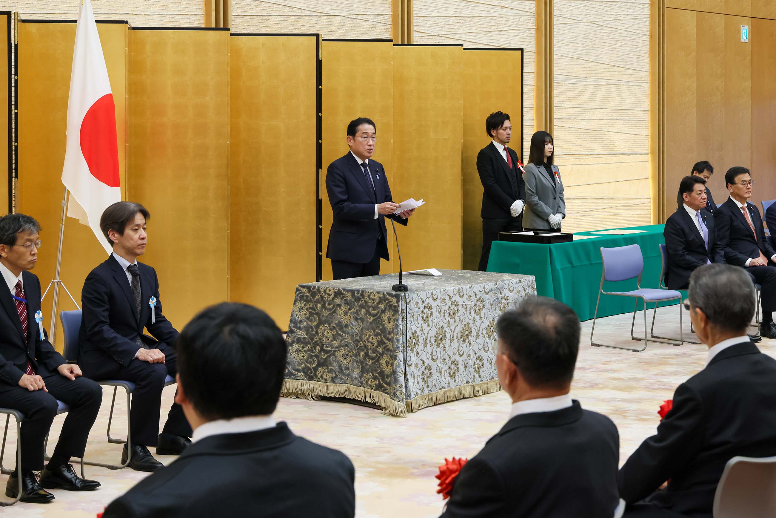 Prime Minister Kishida delivering an address (1)