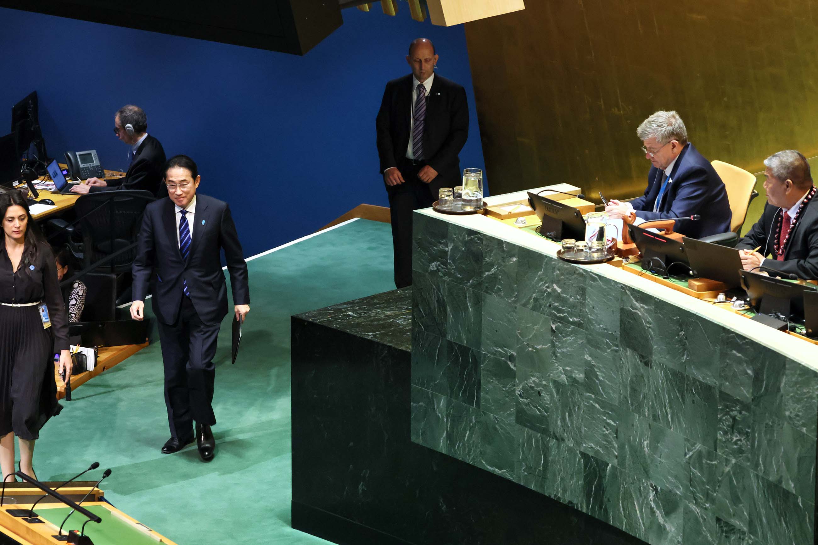 Prime Minister Kishida delivering an address at the UN Summit of the Future (2)