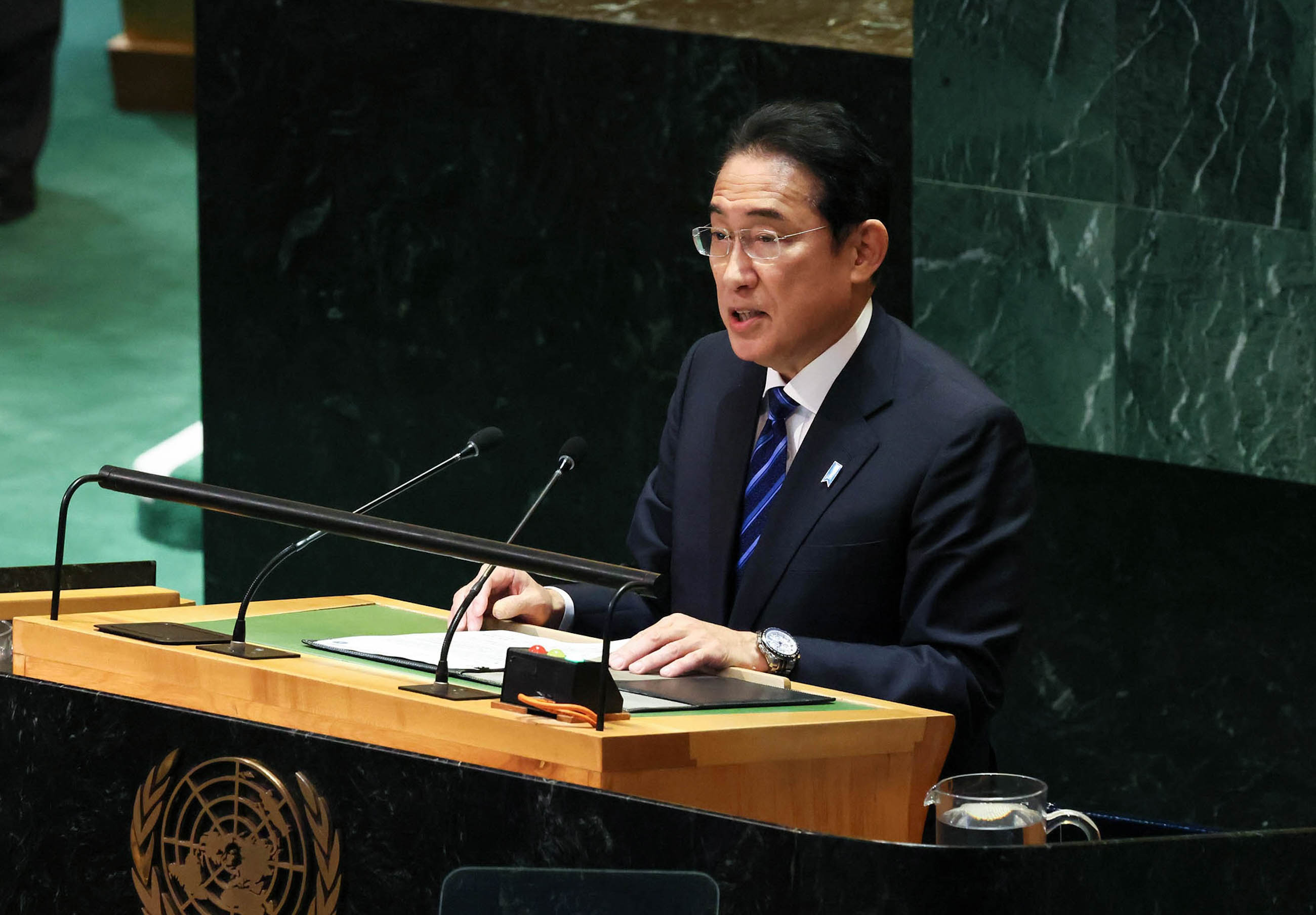 Prime Minister Kishida delivering an address at the UN Summit of the Future (3)