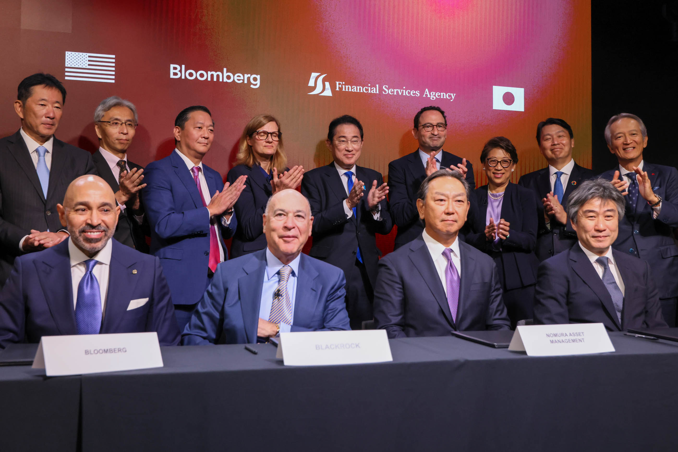 Prime Minister Kishida attending an exchange of views with asset management companies from Japan and the United States (11)