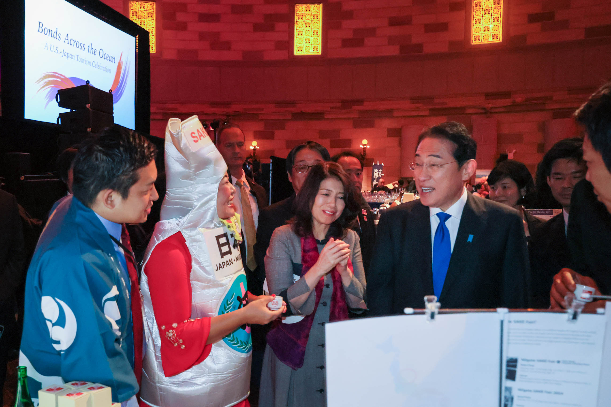 Prime Minister Kishida attending the U.S.-Japan tourism event (5)