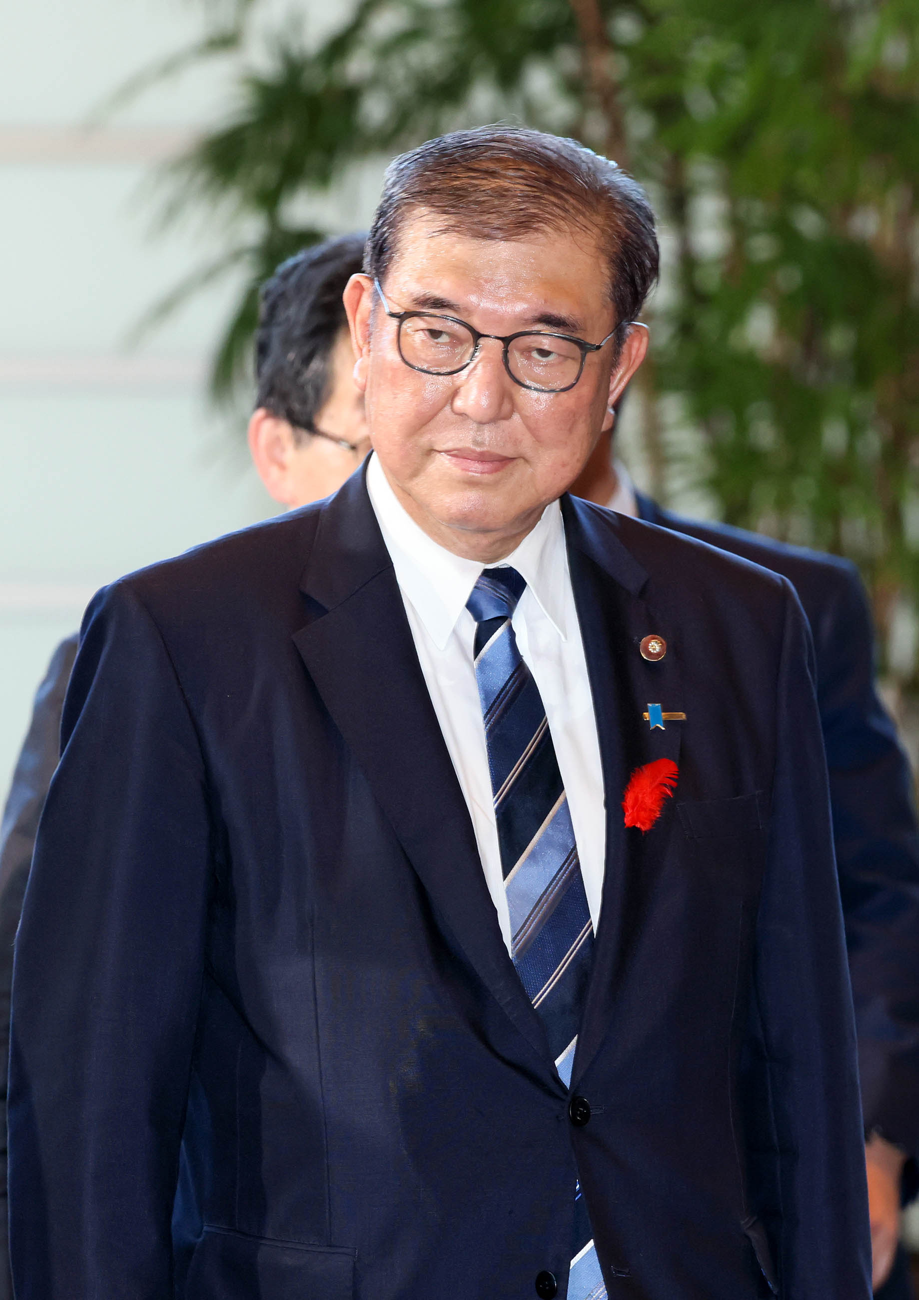 Prime Minister Ishiba arriving at the Prime Minister's Office (3)