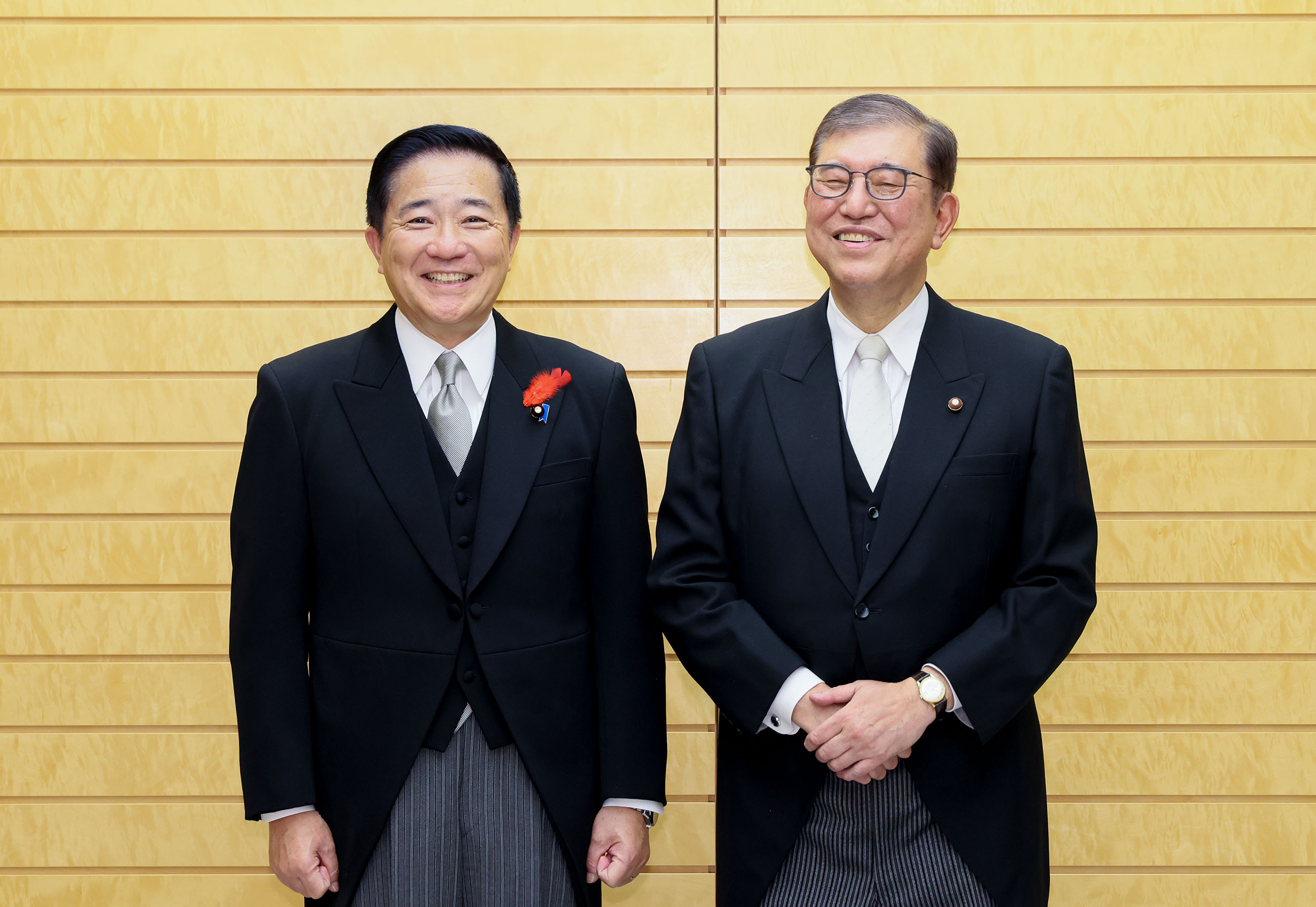 Prime Minister Ishiba with Special Advisors to the Prime Minister (2)