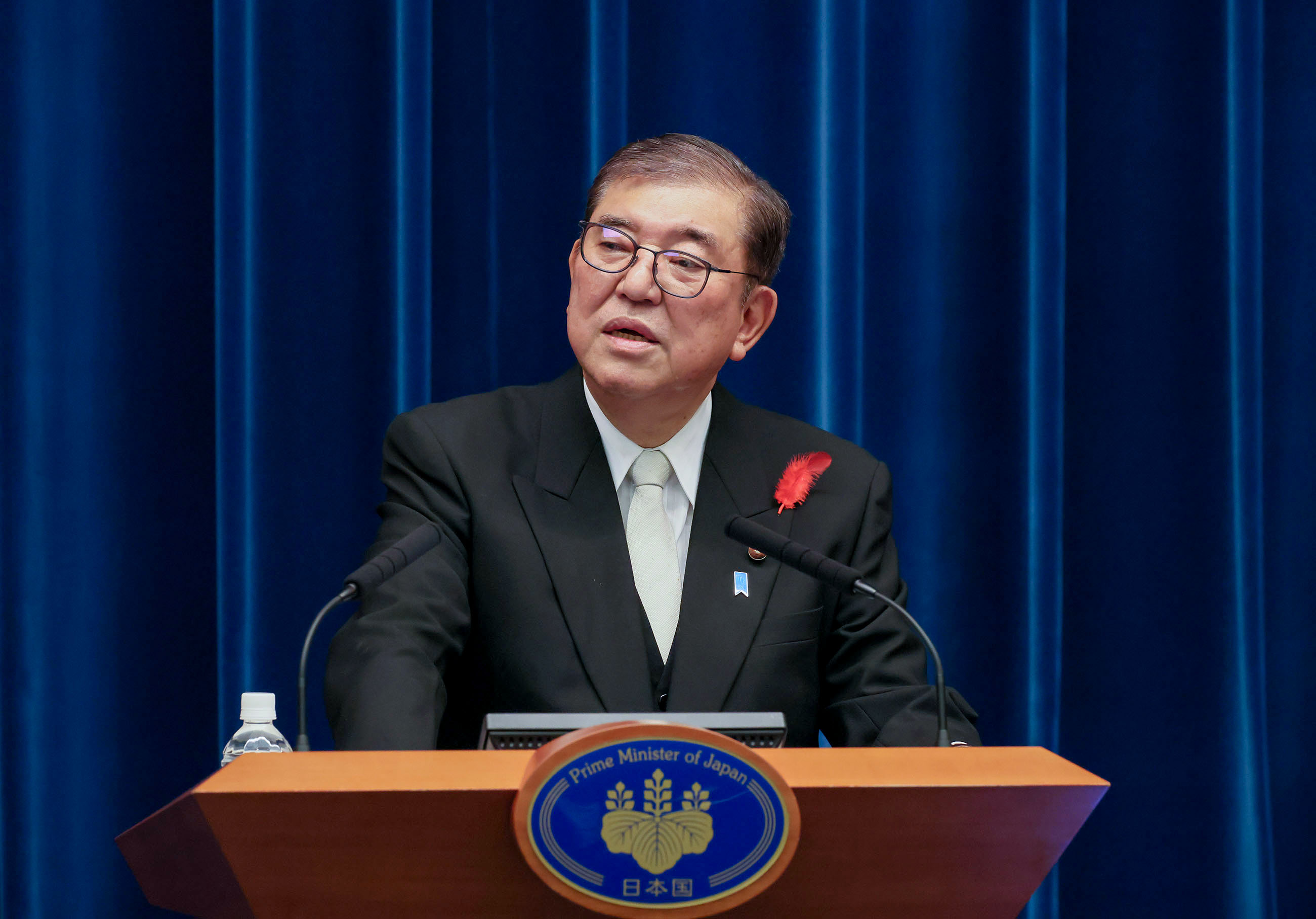 Prime Minister Ishiba making an opening statement (3)