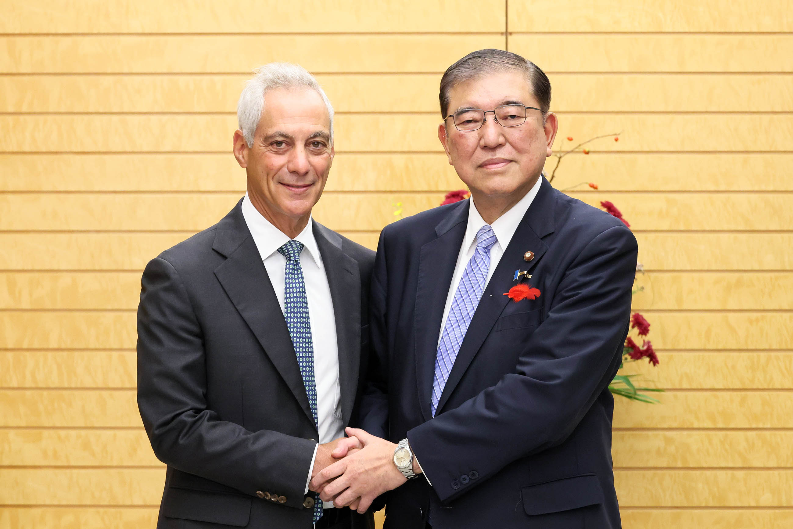 Prime Minister Ishiba receiving a courtesy call (1)