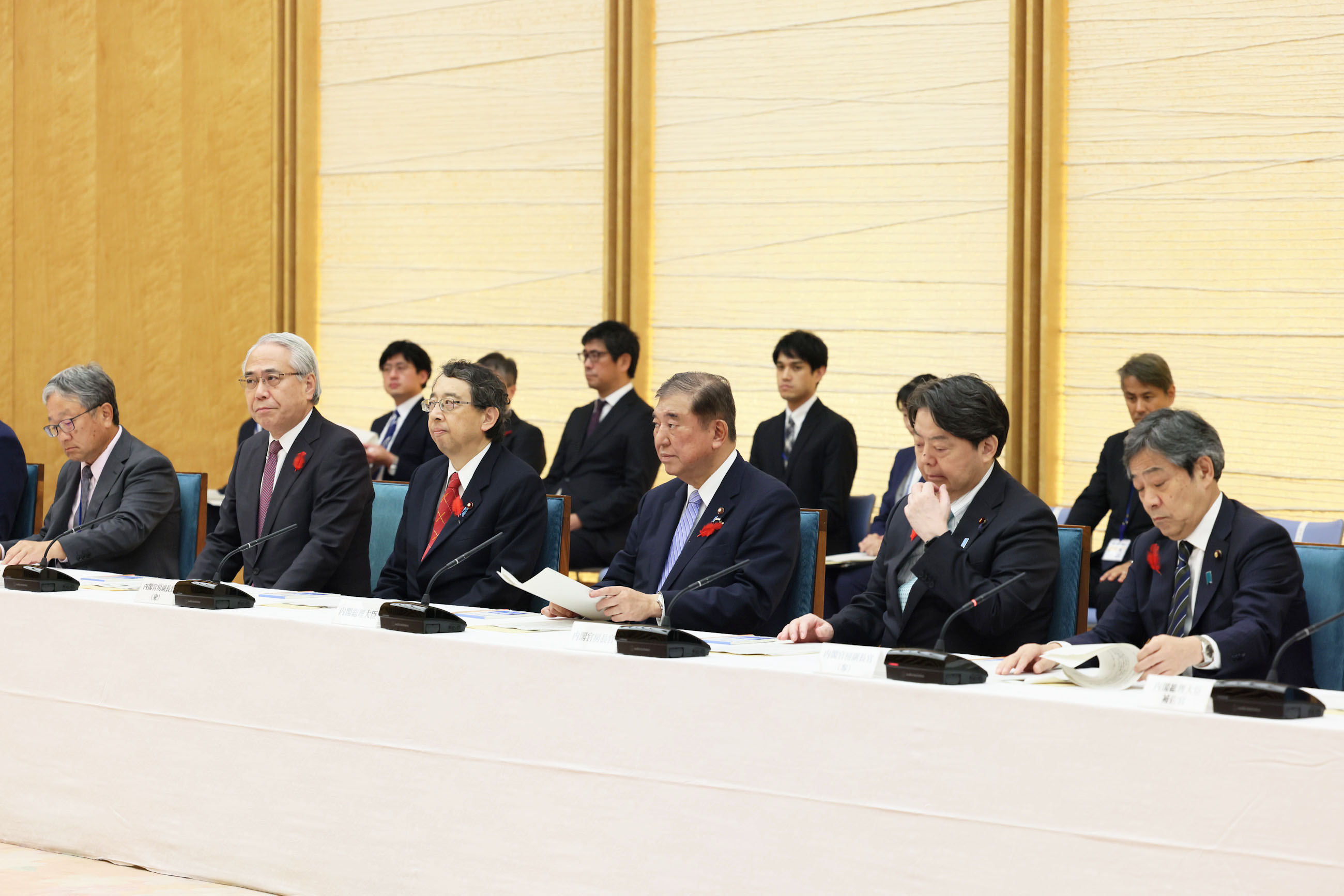 Prime Minister Ishiba attending the First Meeting of Parliamentary Vice-Ministers (1)