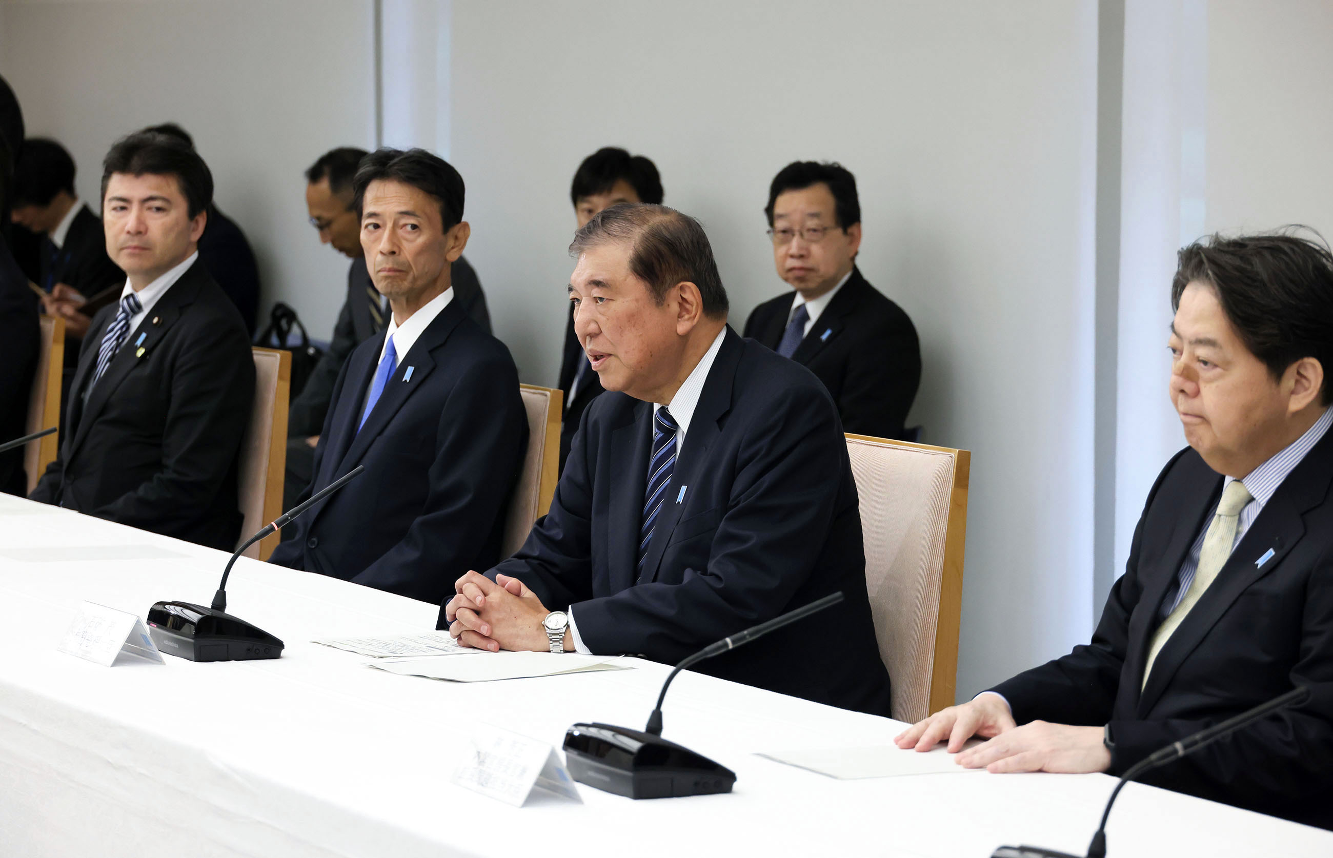 Prime Minister Ishiba holding a meeting with families of abductees and others (1)