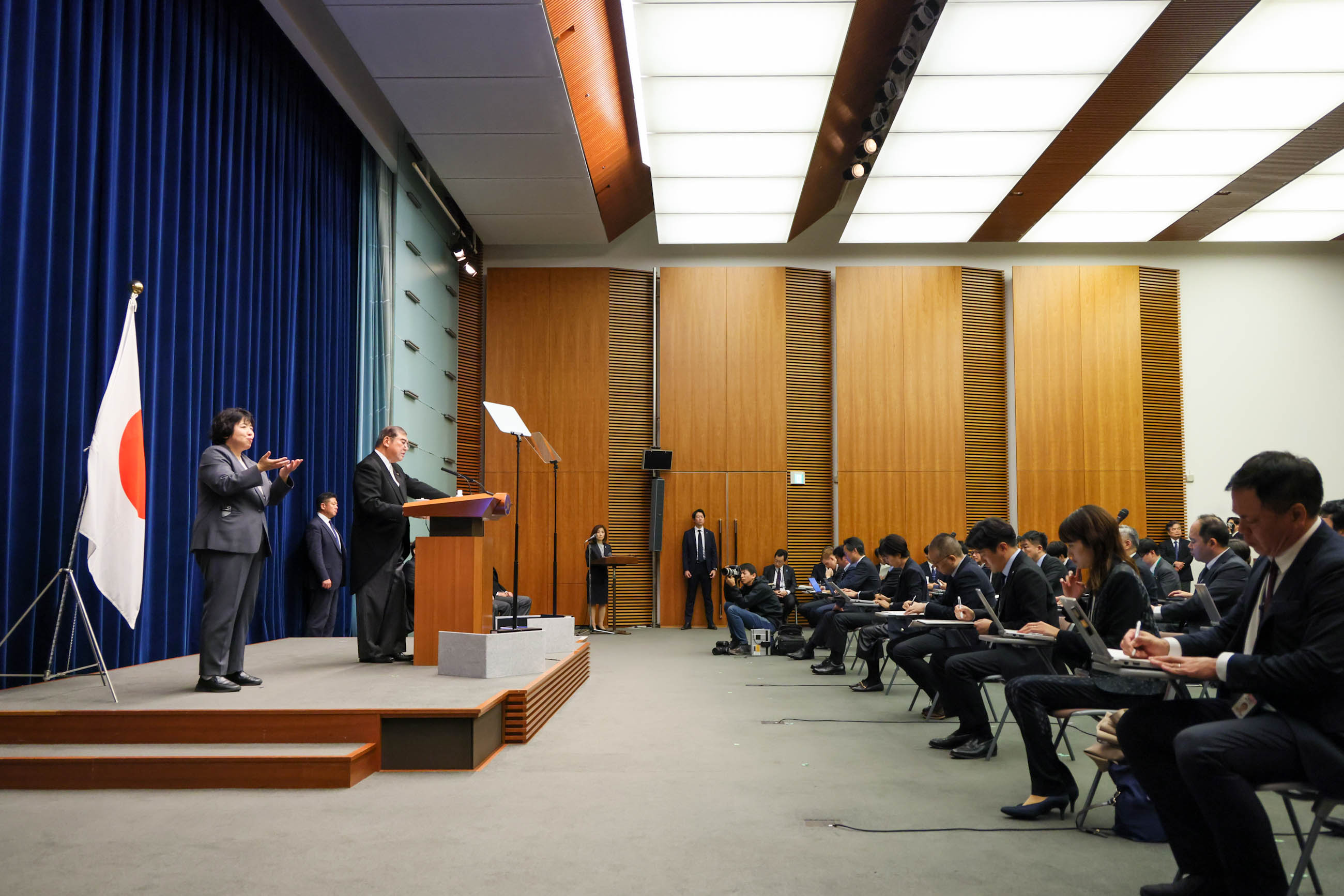 Prime Minister Ishiba making an opening statement (3)