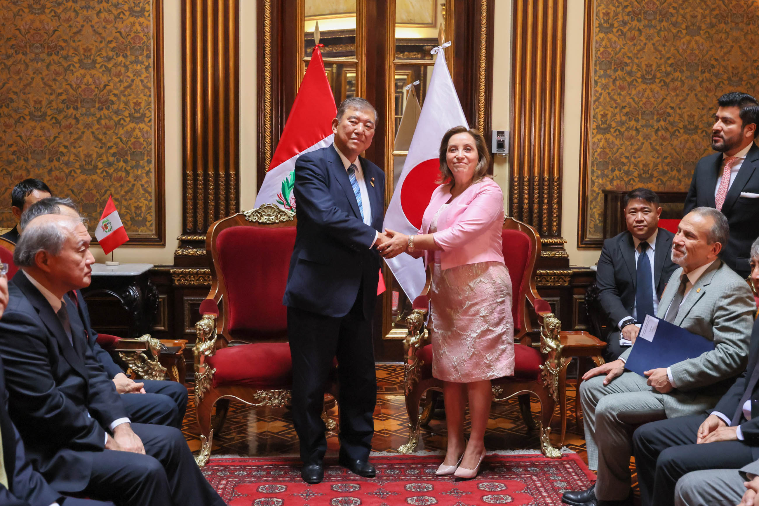 Japan-Peru Summit Meeting (small-group meeting) (1)