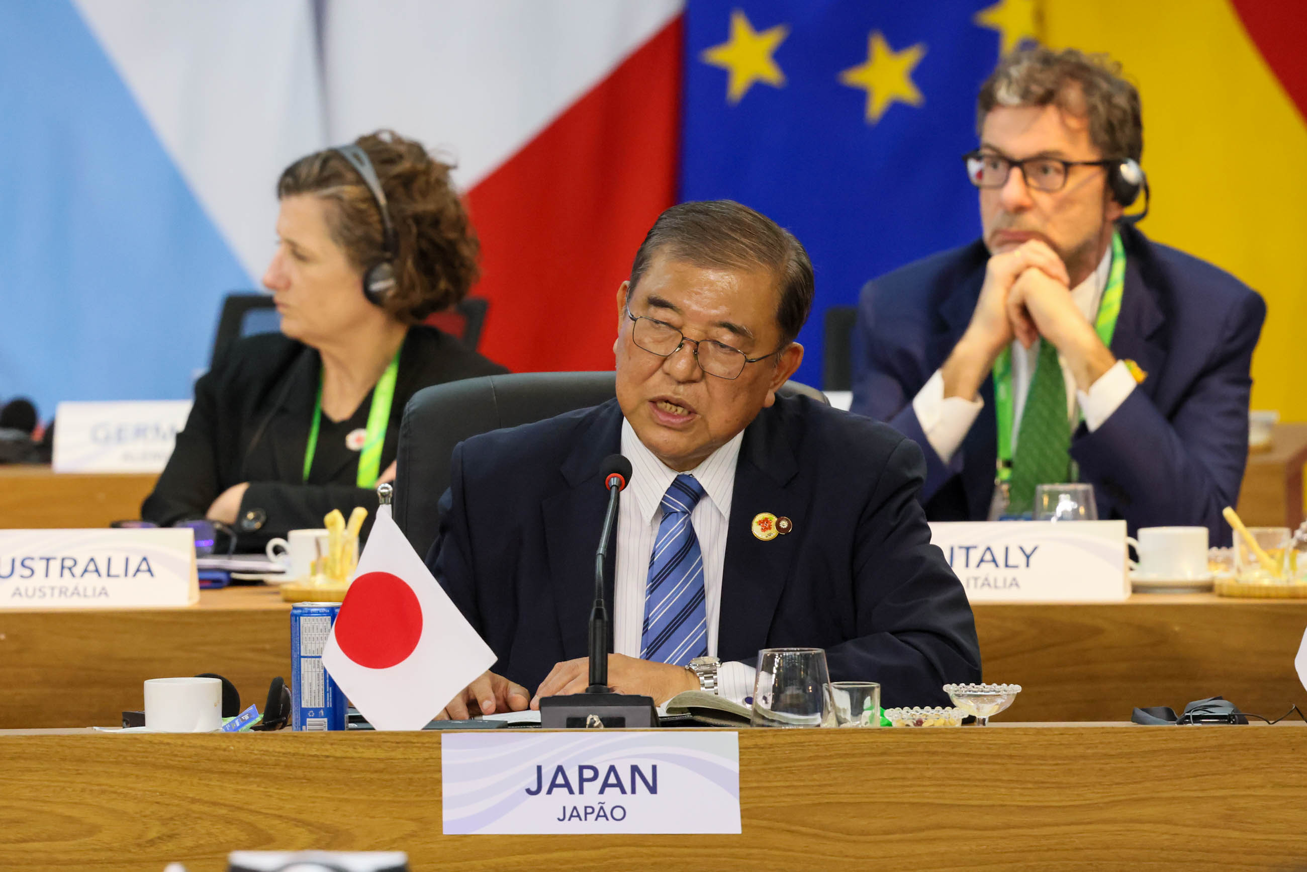 PM Ishiba attending Session 1: 