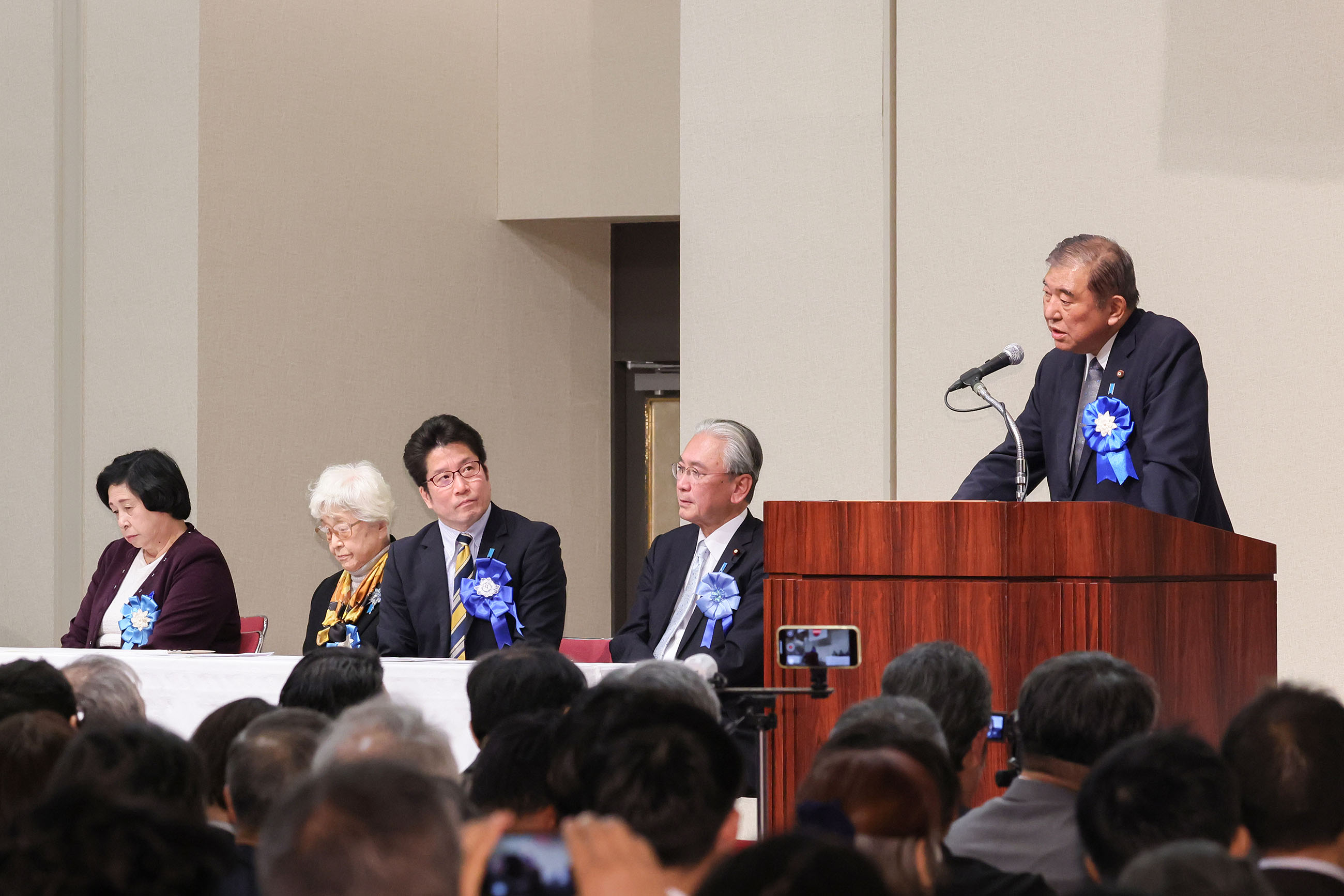 Prime Minister Ishiba delivering an address (3)