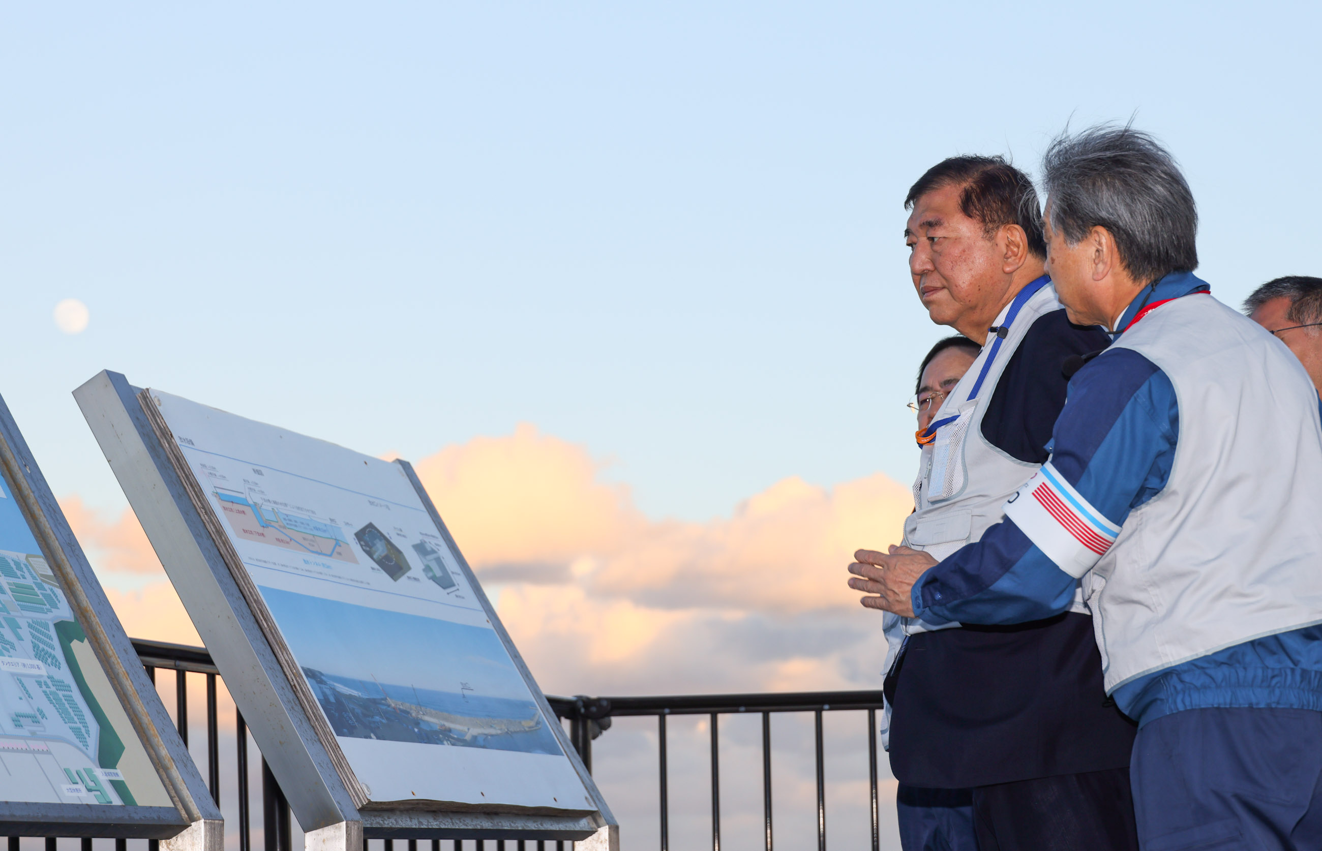 Prime Minister Ishiba visiting the ocean discharge facility (1)