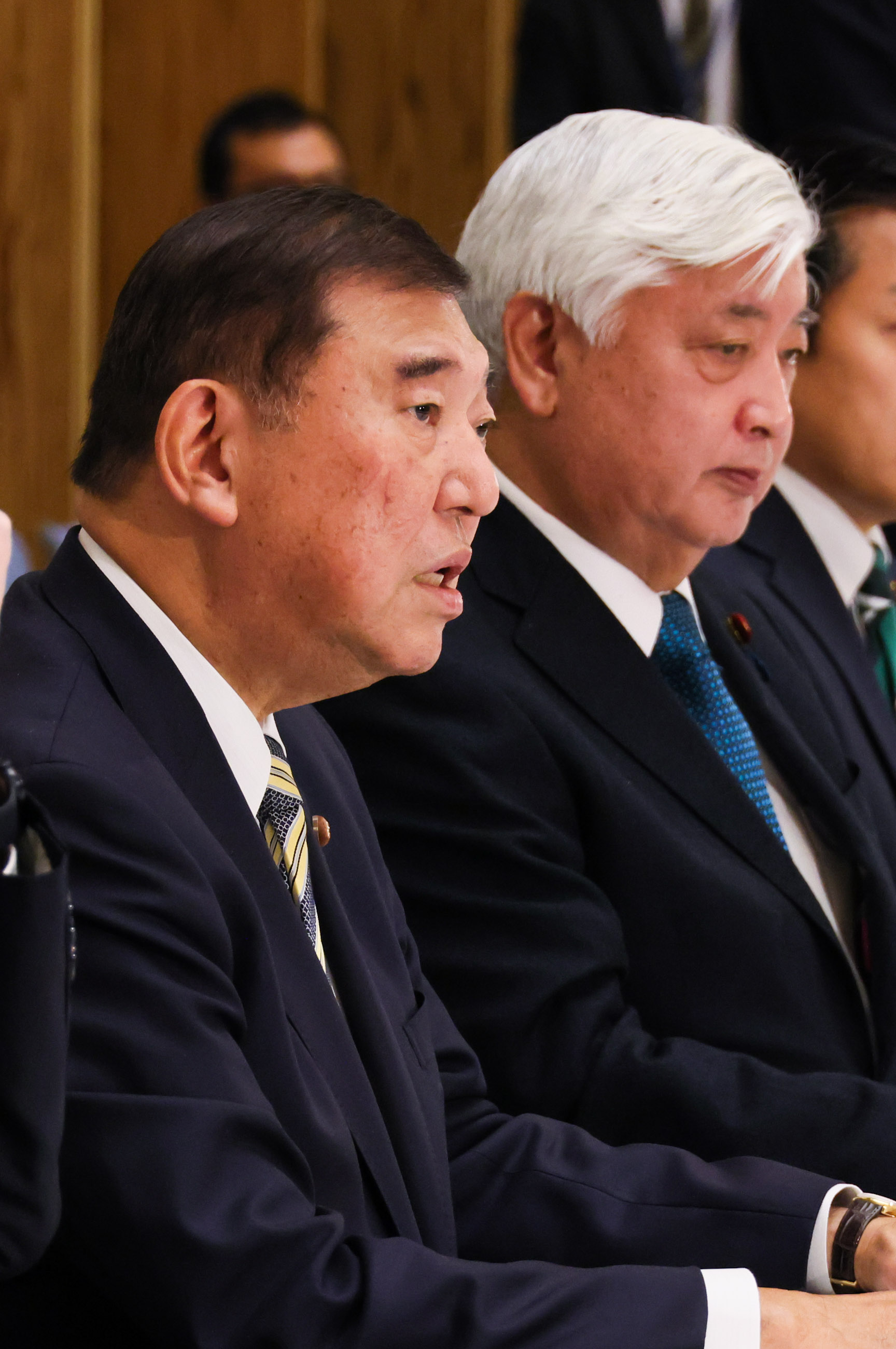 Prime Minister Ishiba wrapping up the meeting (4)