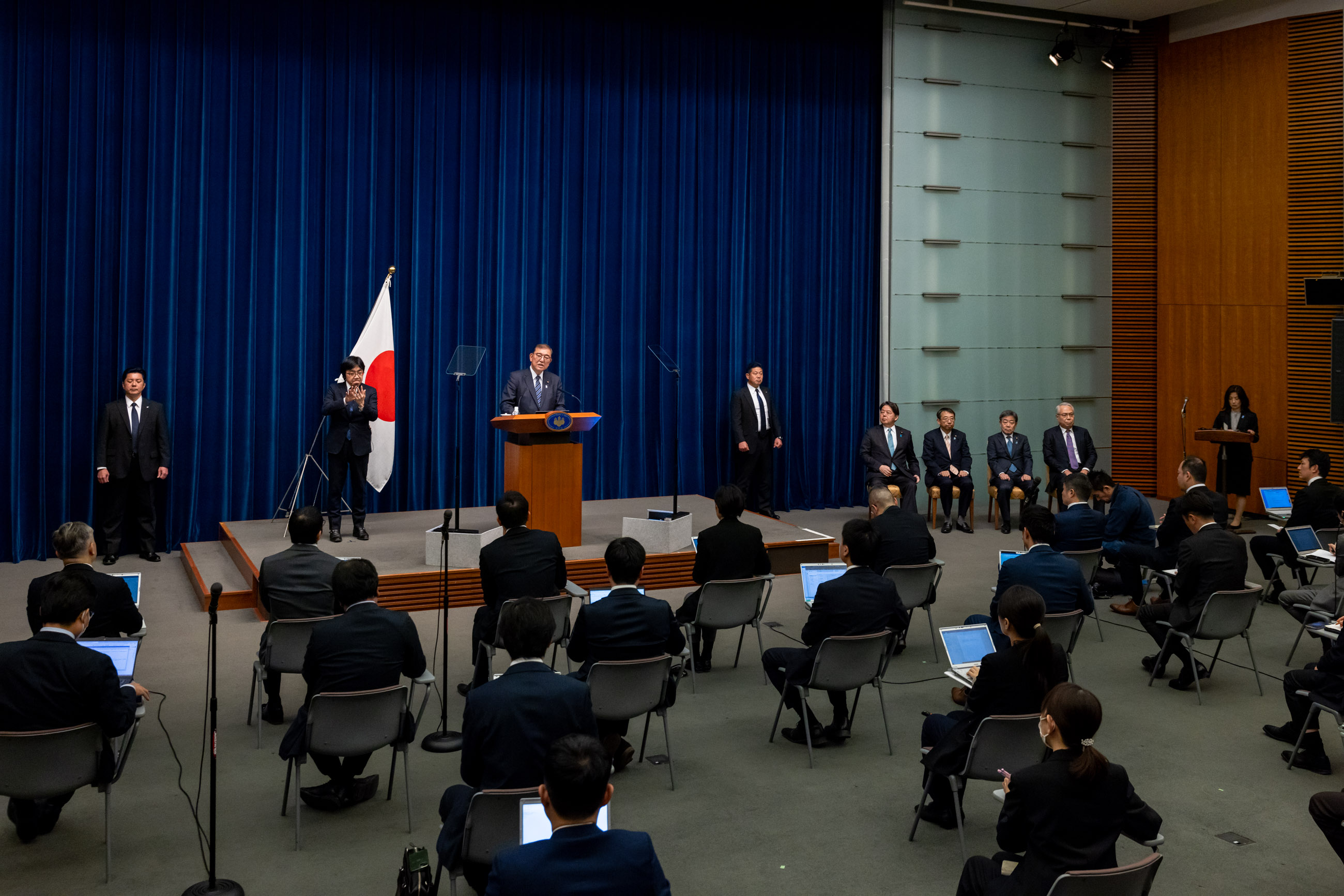 Prime Minister Ishiba making an opening statement (2)