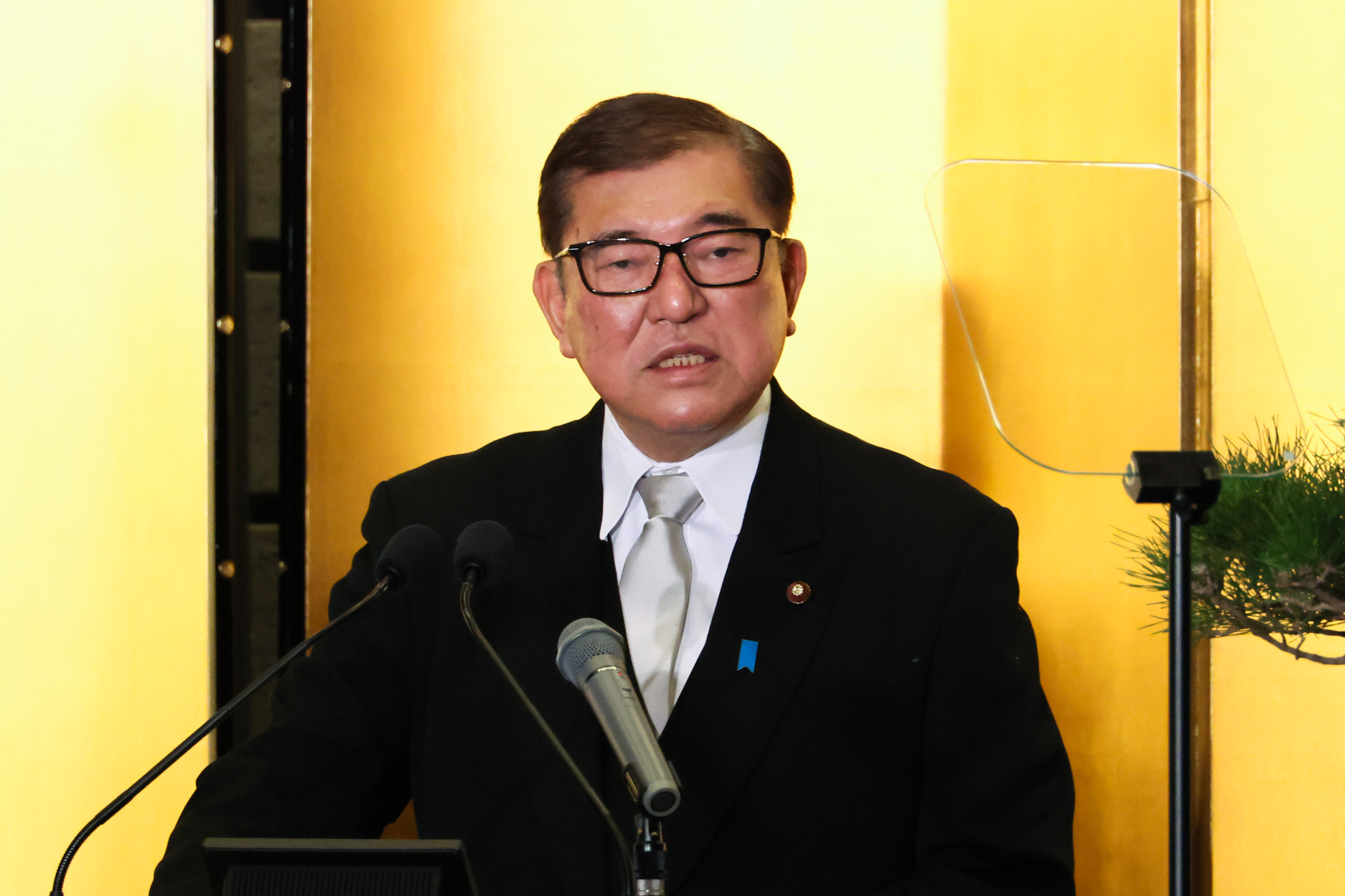 Prime Minister Ishiba making an opening statement (5)