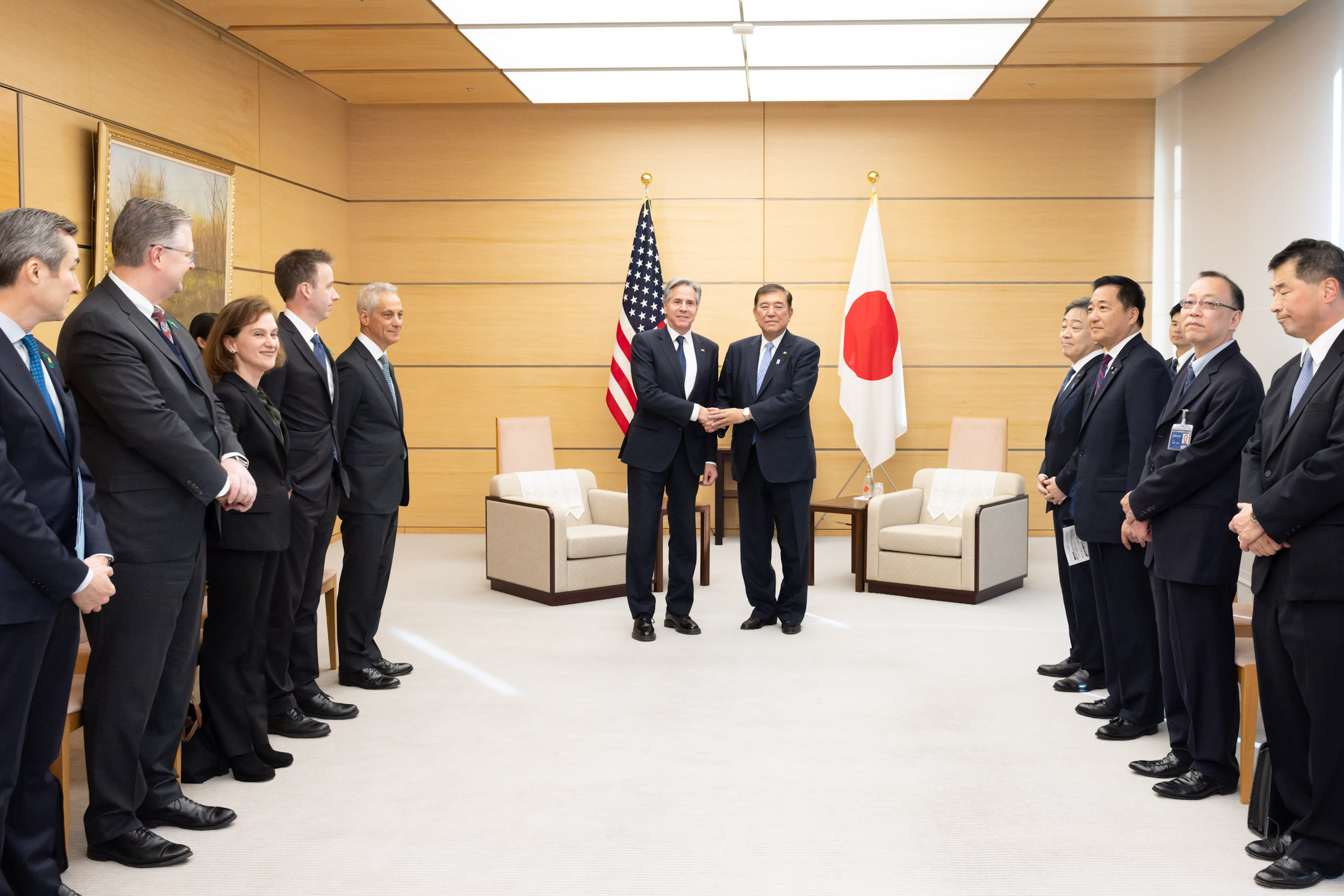 Prime Minister Ishiba receiving a courtesy call (3)