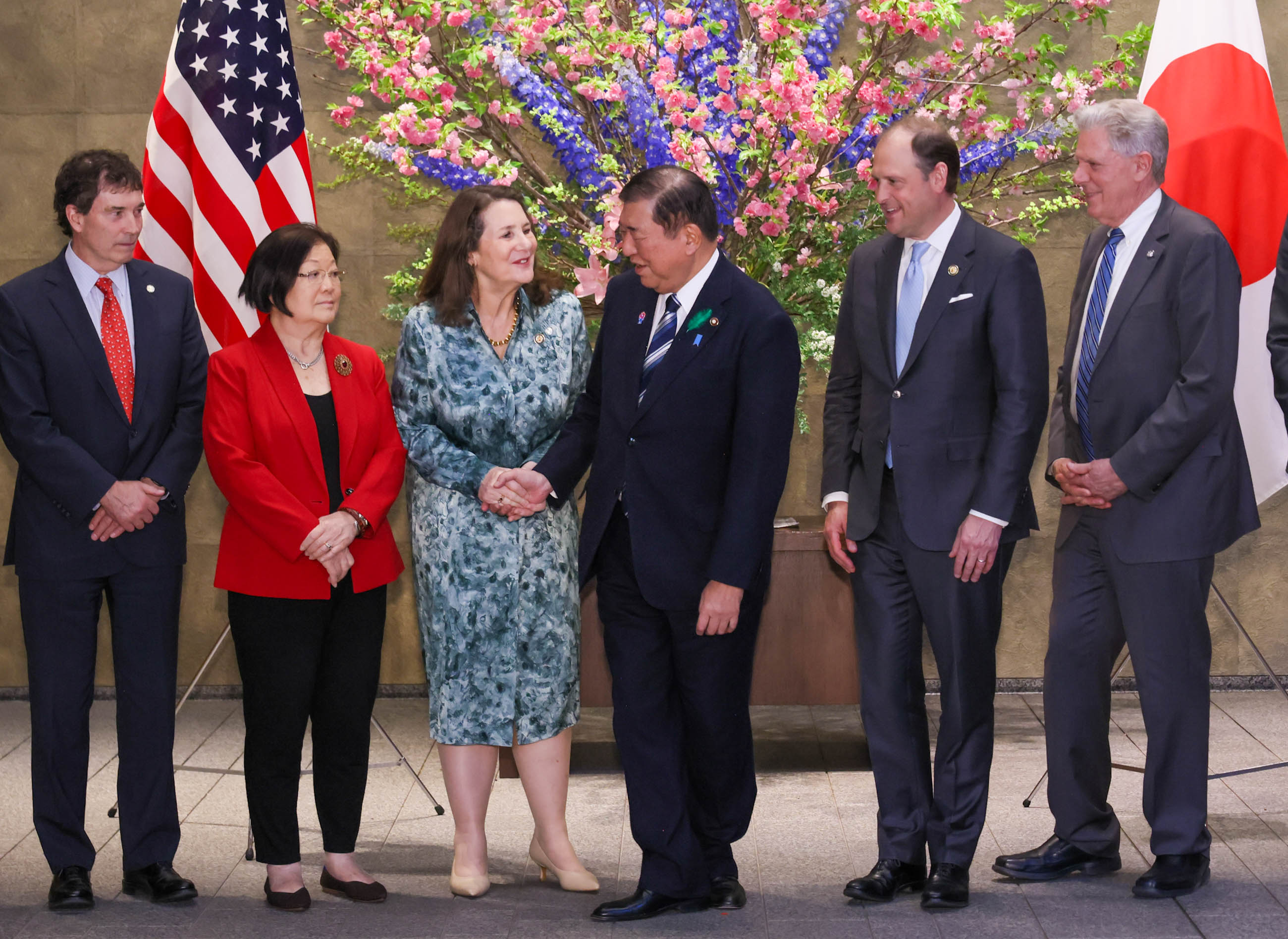 Prime Minister Ishiba receiving a courtesy call (2)