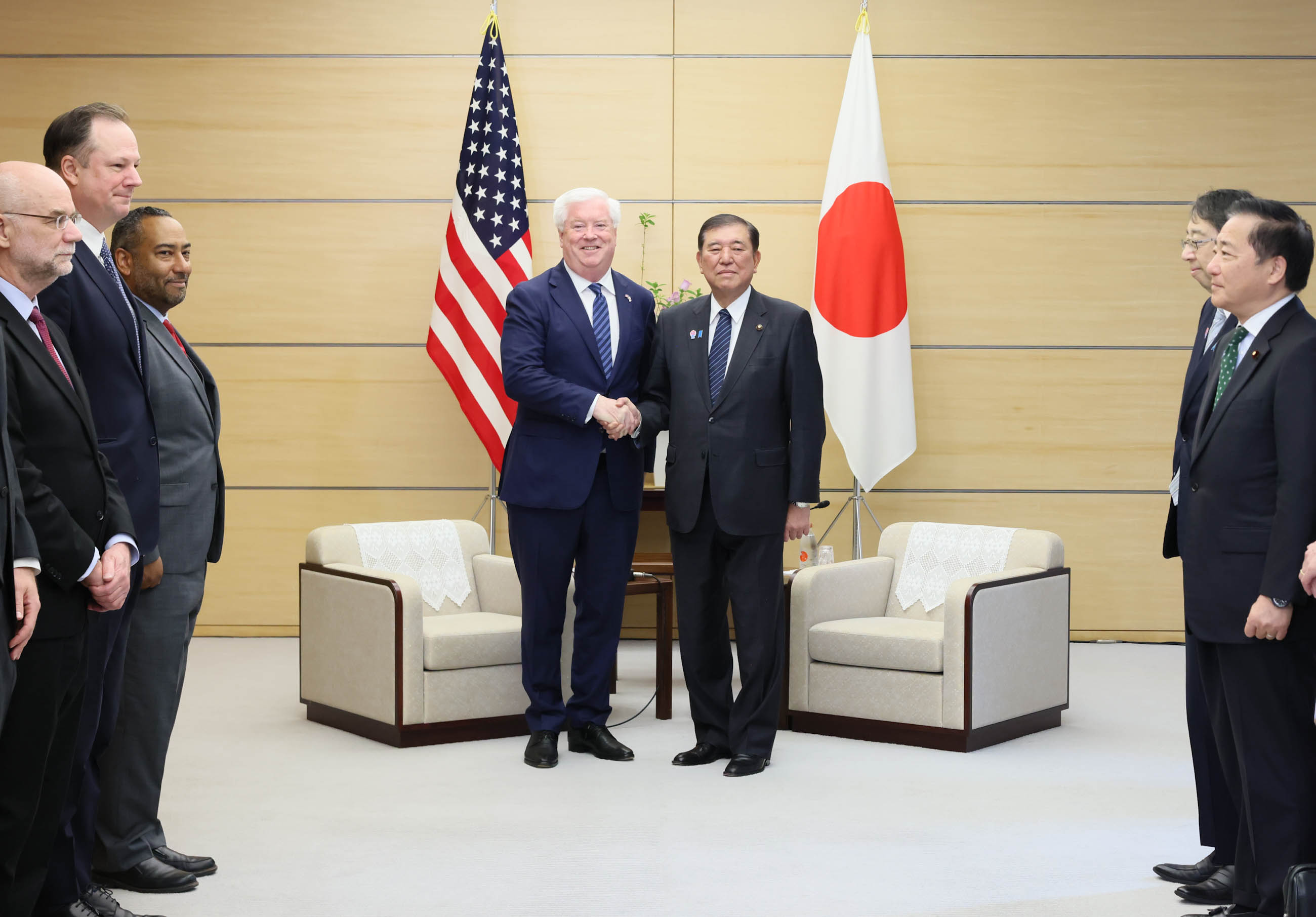 Prime Minister Ishiba receiving a courtesy call (3)