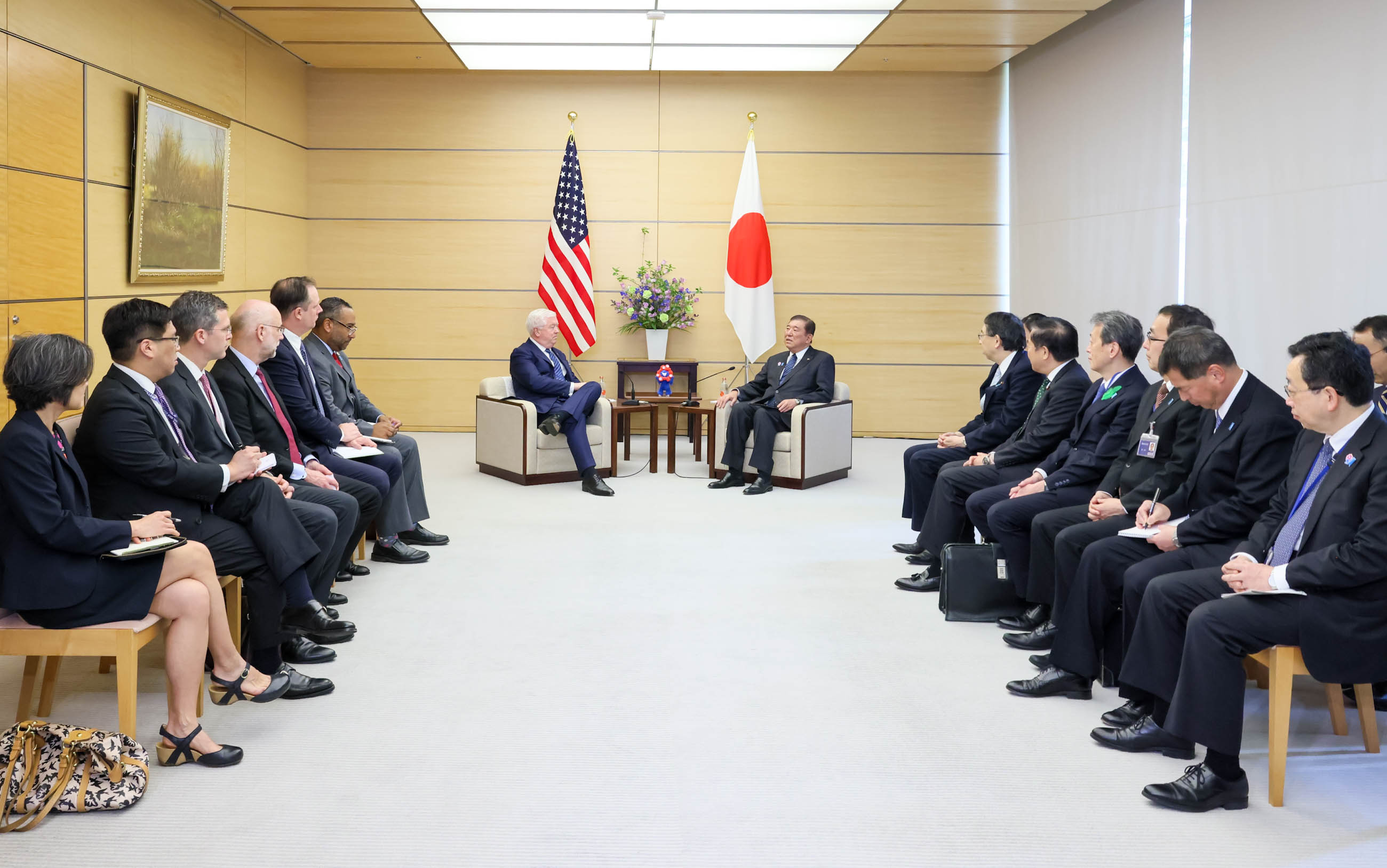 Prime Minister Ishiba receiving a courtesy call (5)